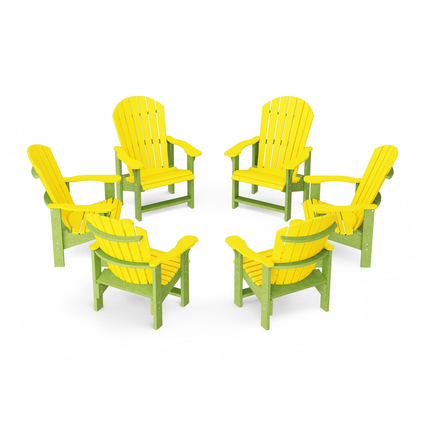 Heritage Upright Adirondack Chairs Set of 6
