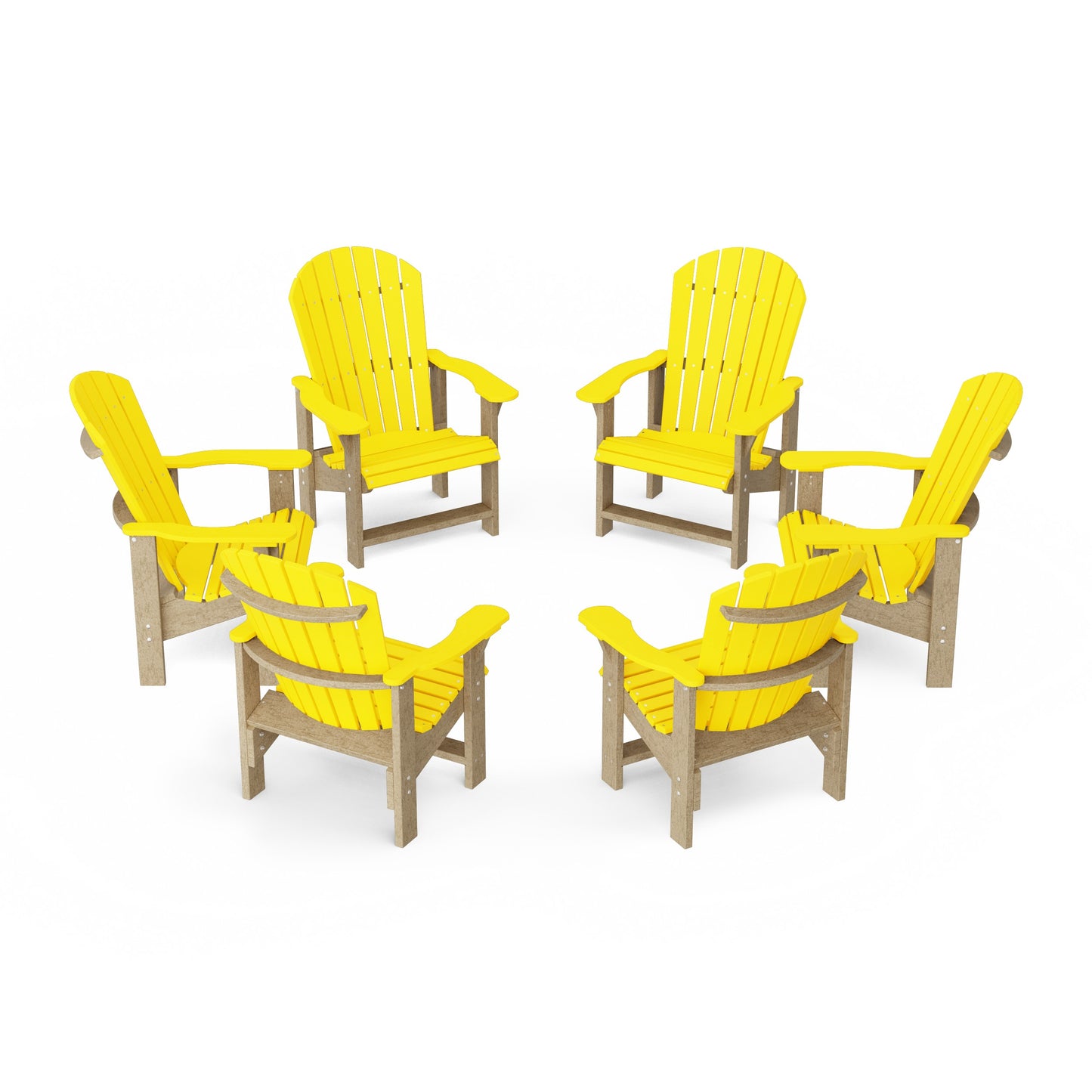 Heritage Upright Adirondack Chairs Set of 6