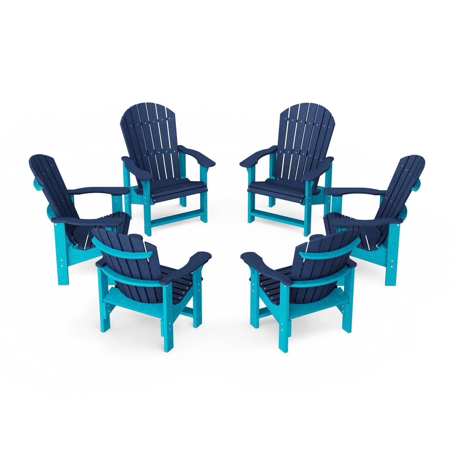 Heritage Upright Adirondack Chairs Set of 6