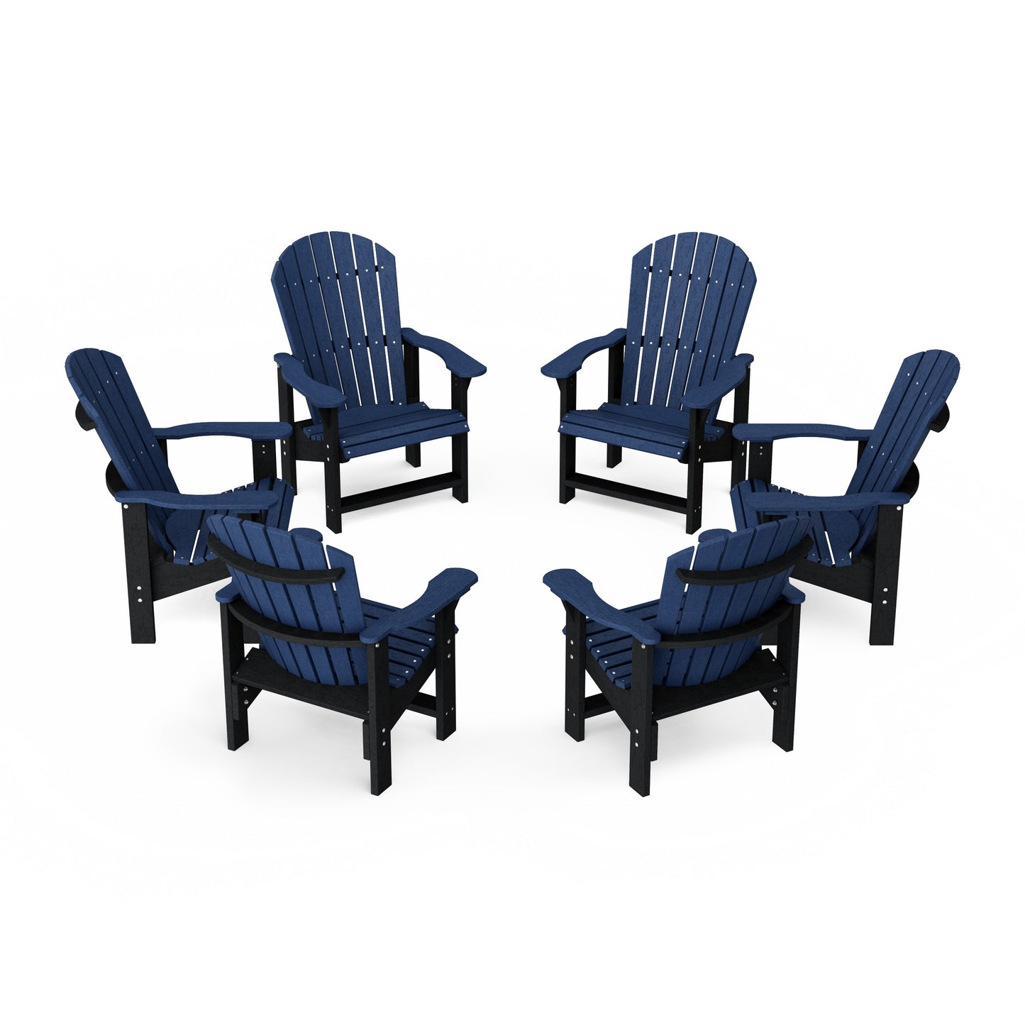 Heritage Upright Adirondack Chairs Set of 6
