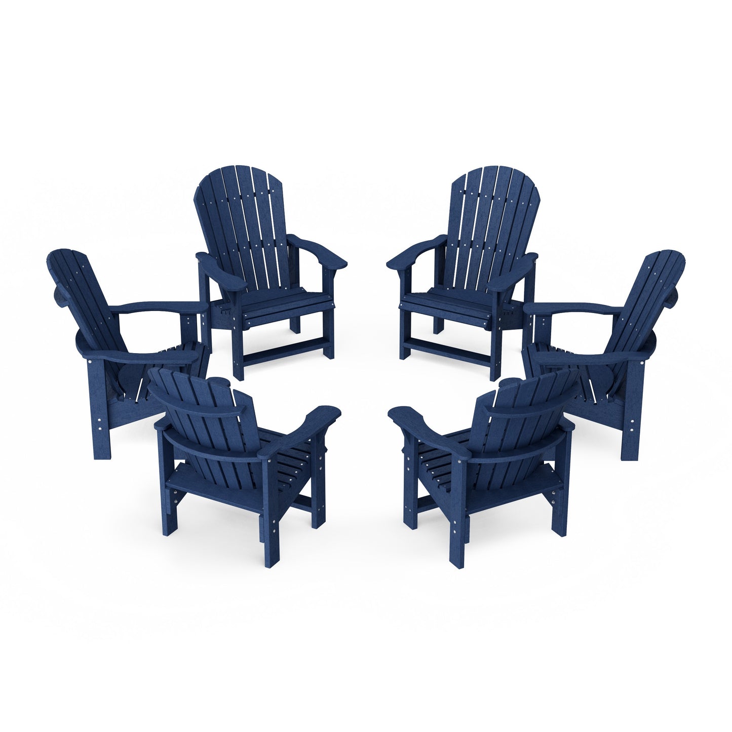 Heritage Upright Adirondack Chairs Set of 6