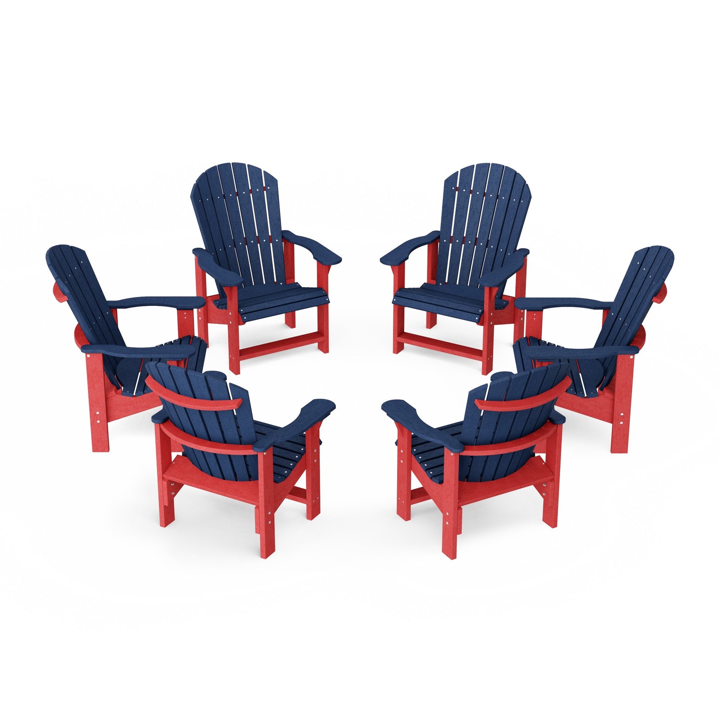 Heritage Upright Adirondack Chairs Set of 6