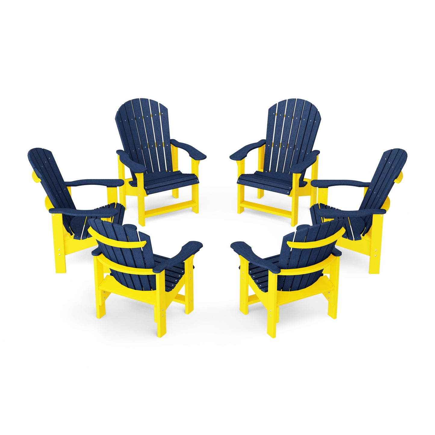 Heritage Upright Adirondack Chairs Set of 6