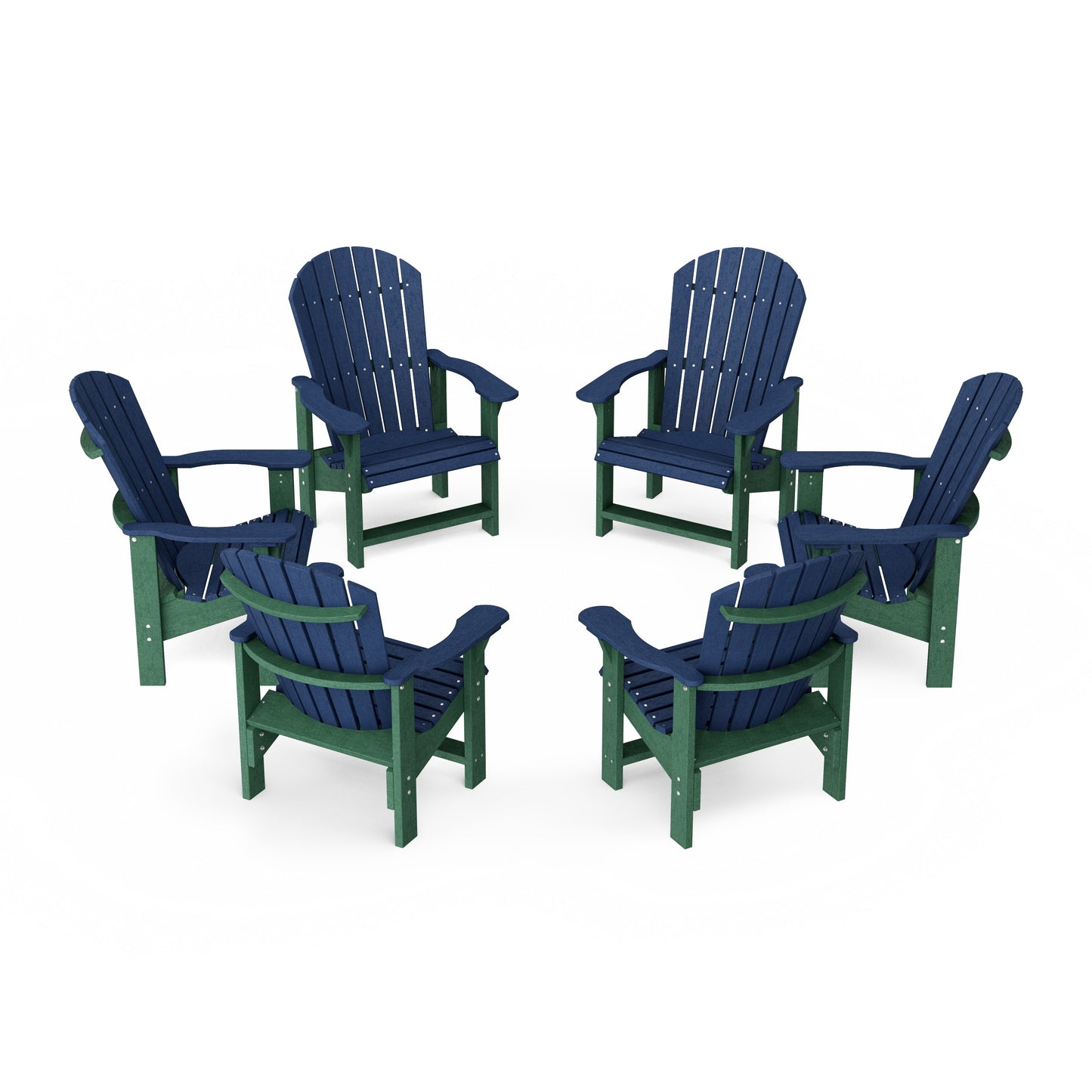 Heritage Upright Adirondack Chairs Set of 6