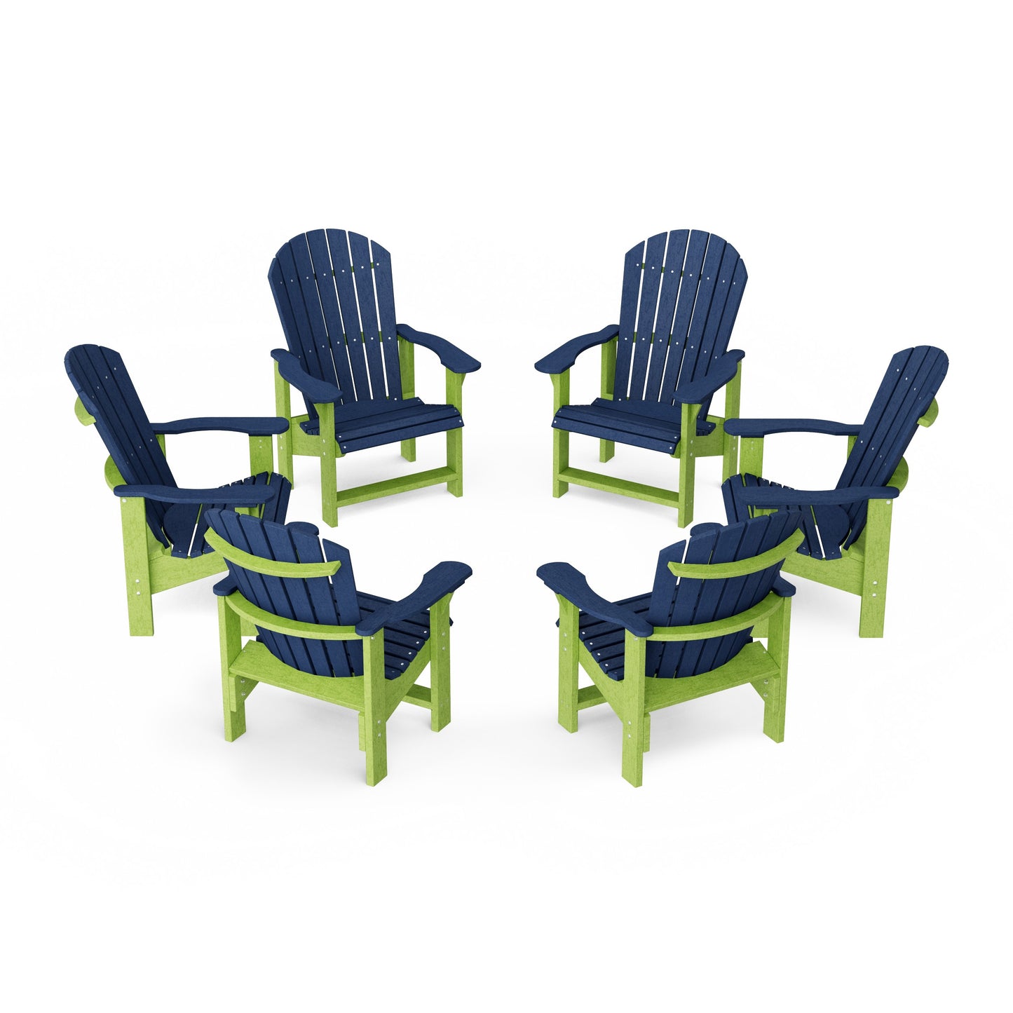 Heritage Upright Adirondack Chairs Set of 6