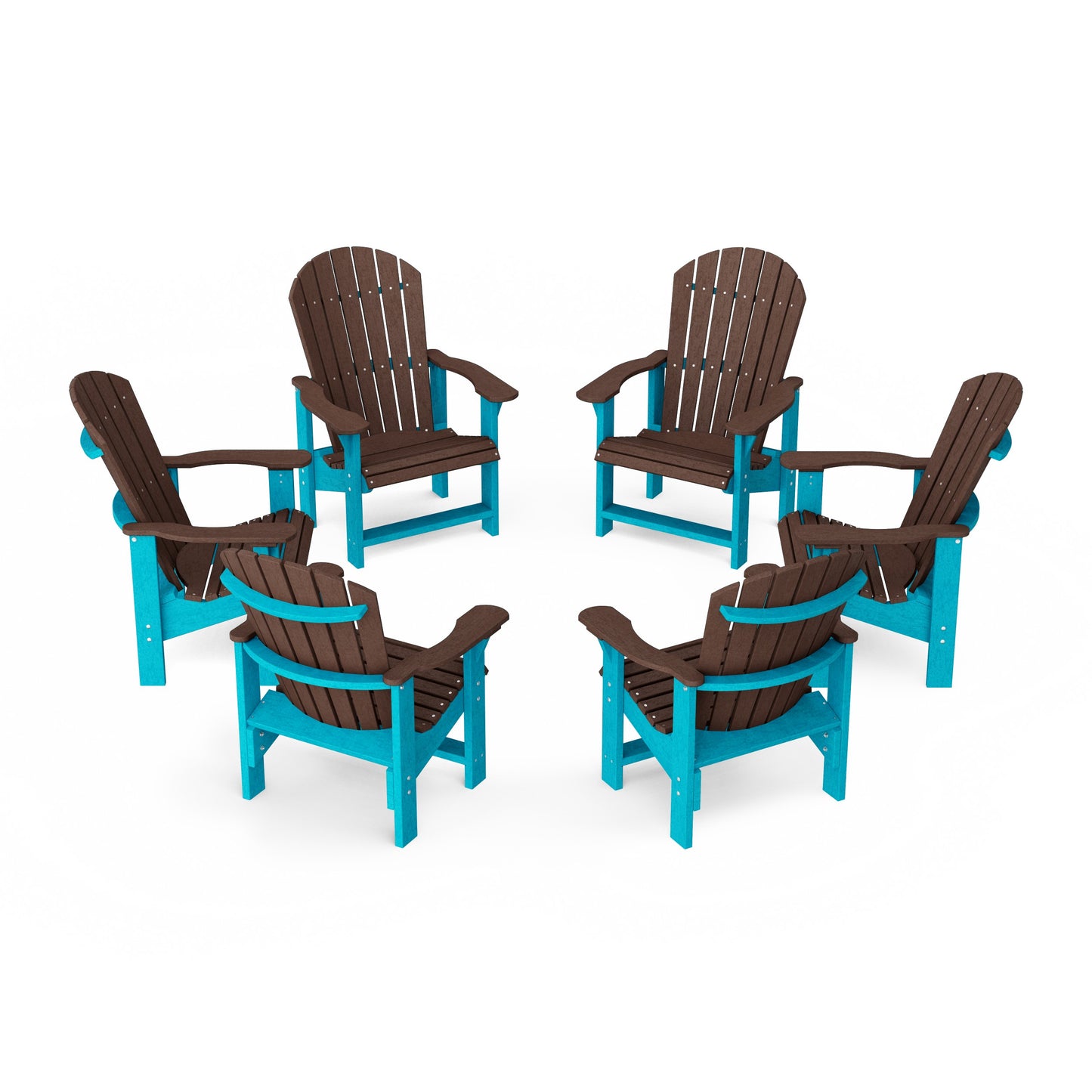 Heritage Upright Adirondack Chairs Set of 6