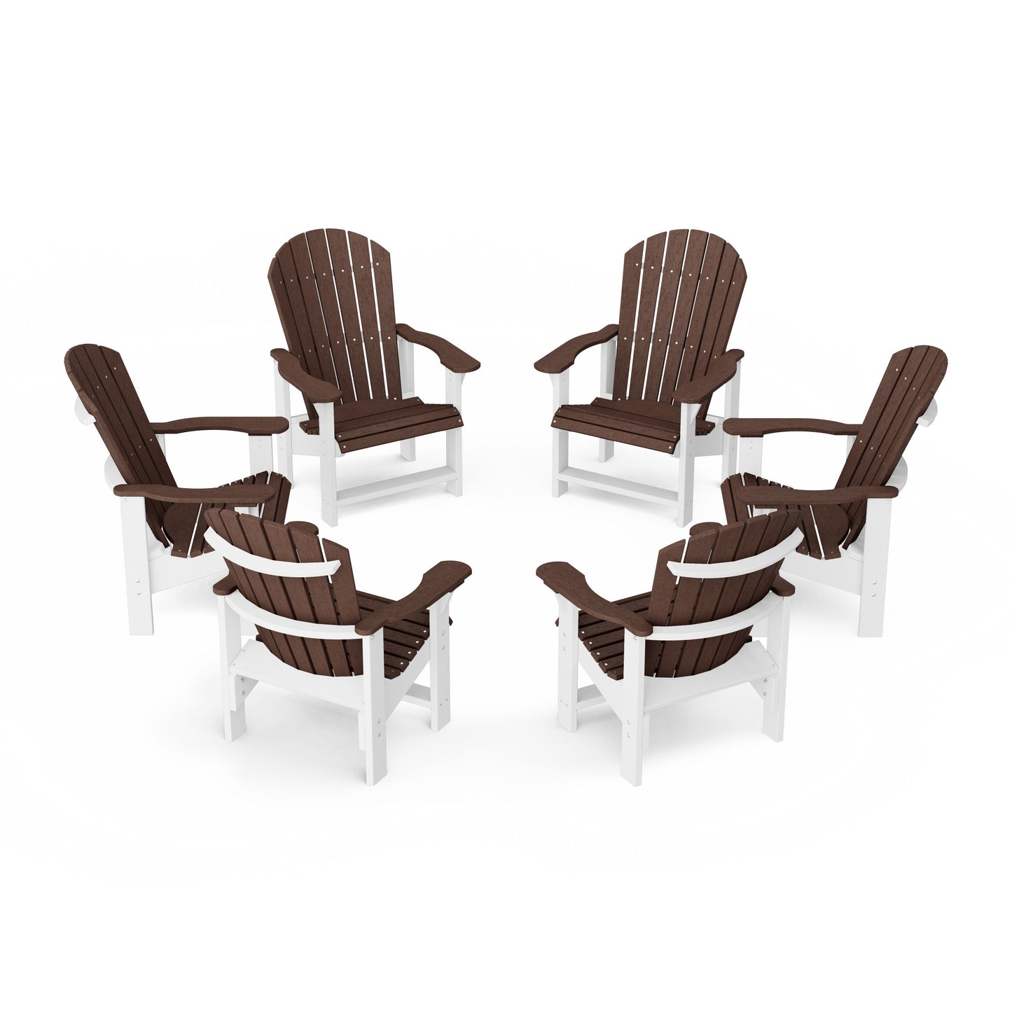 Heritage Upright Adirondack Chairs Set of 6