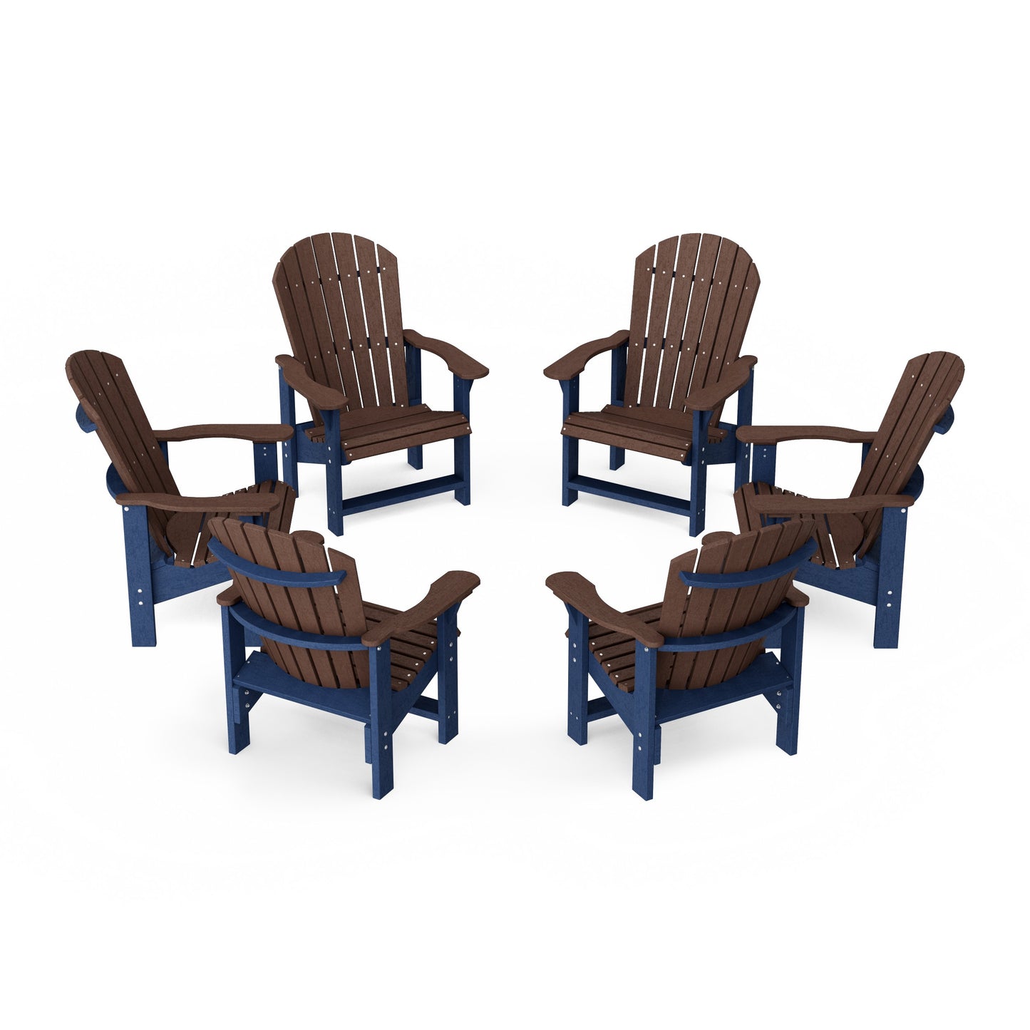 Heritage Upright Adirondack Chairs Set of 6
