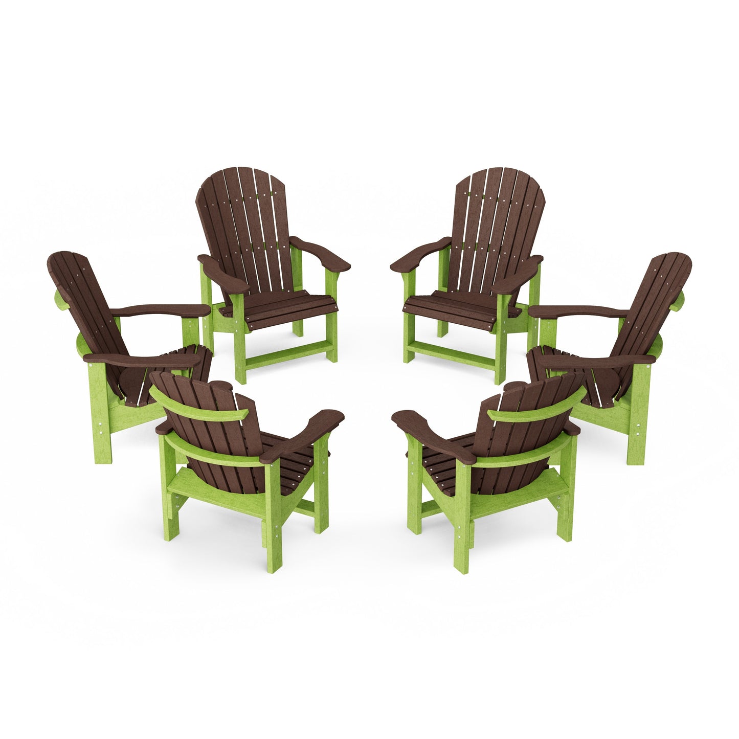 Heritage Upright Adirondack Chairs Set of 6