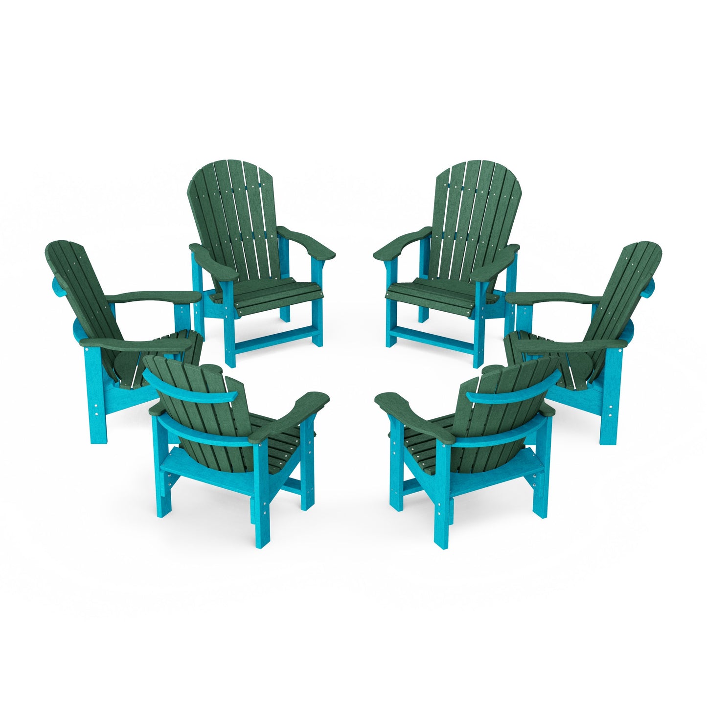 Heritage Upright Adirondack Chairs Set of 6