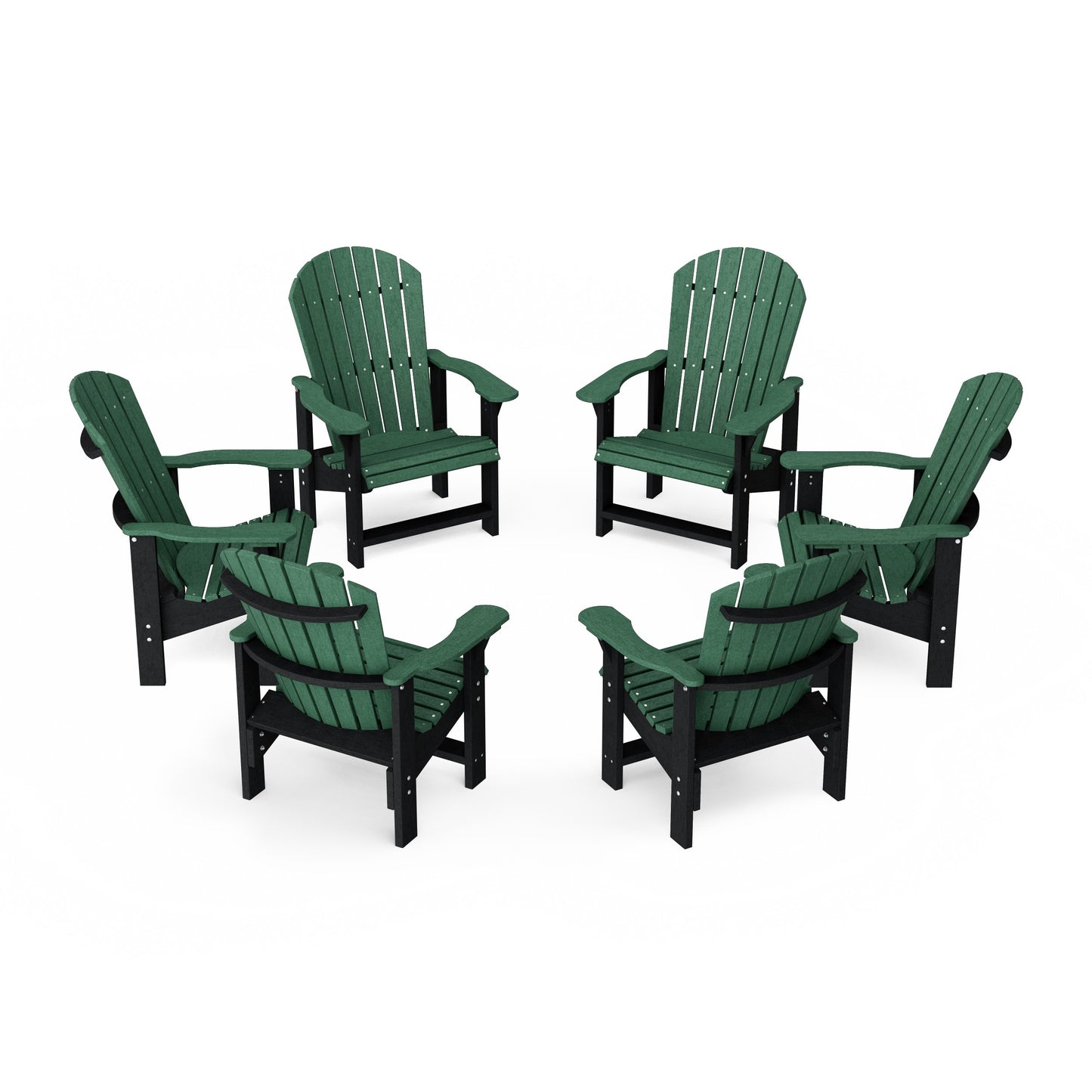 Heritage Upright Adirondack Chairs Set of 6