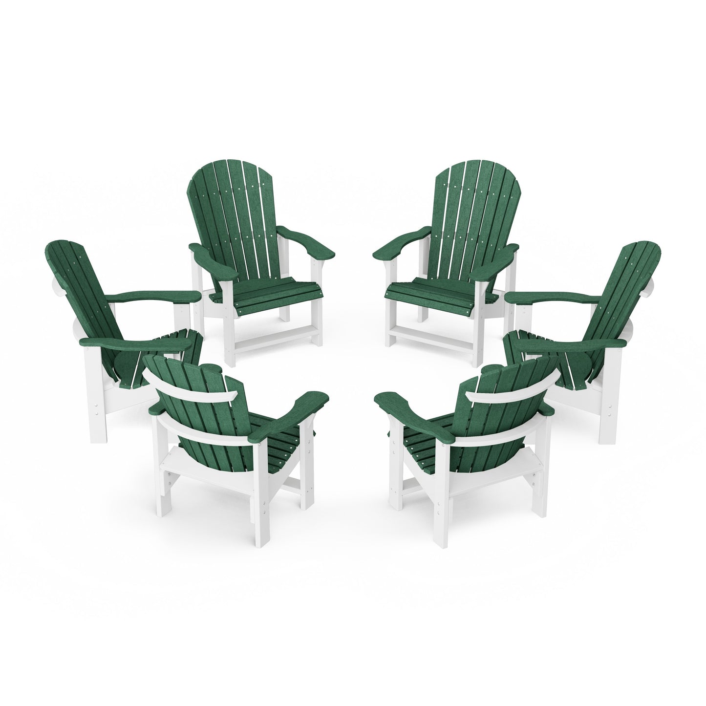 Heritage Upright Adirondack Chairs Set of 6