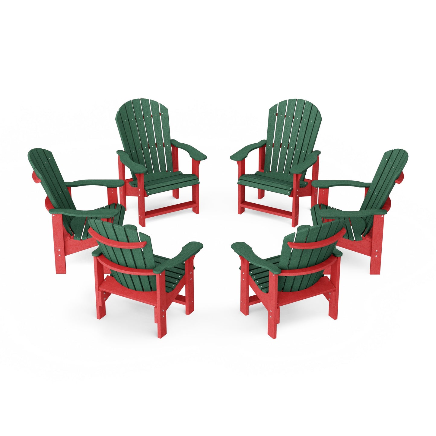 Heritage Upright Adirondack Chairs Set of 6