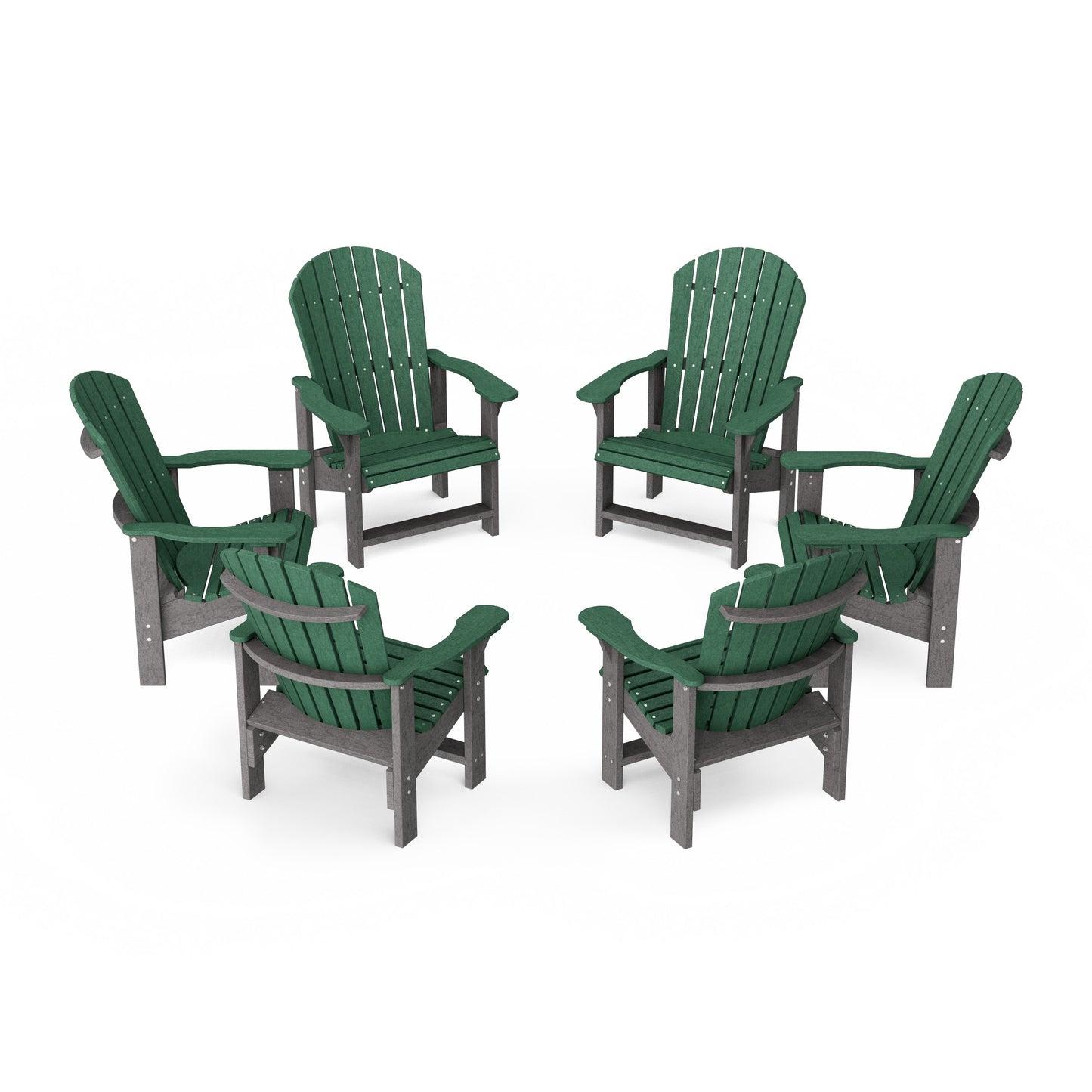 Heritage Upright Adirondack Chairs Set of 6