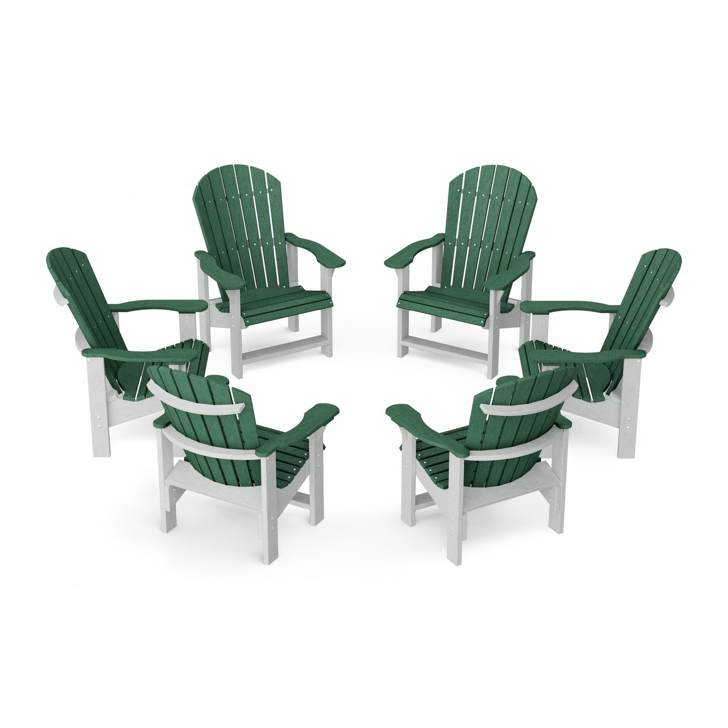 Heritage Upright Adirondack Chairs Set of 6