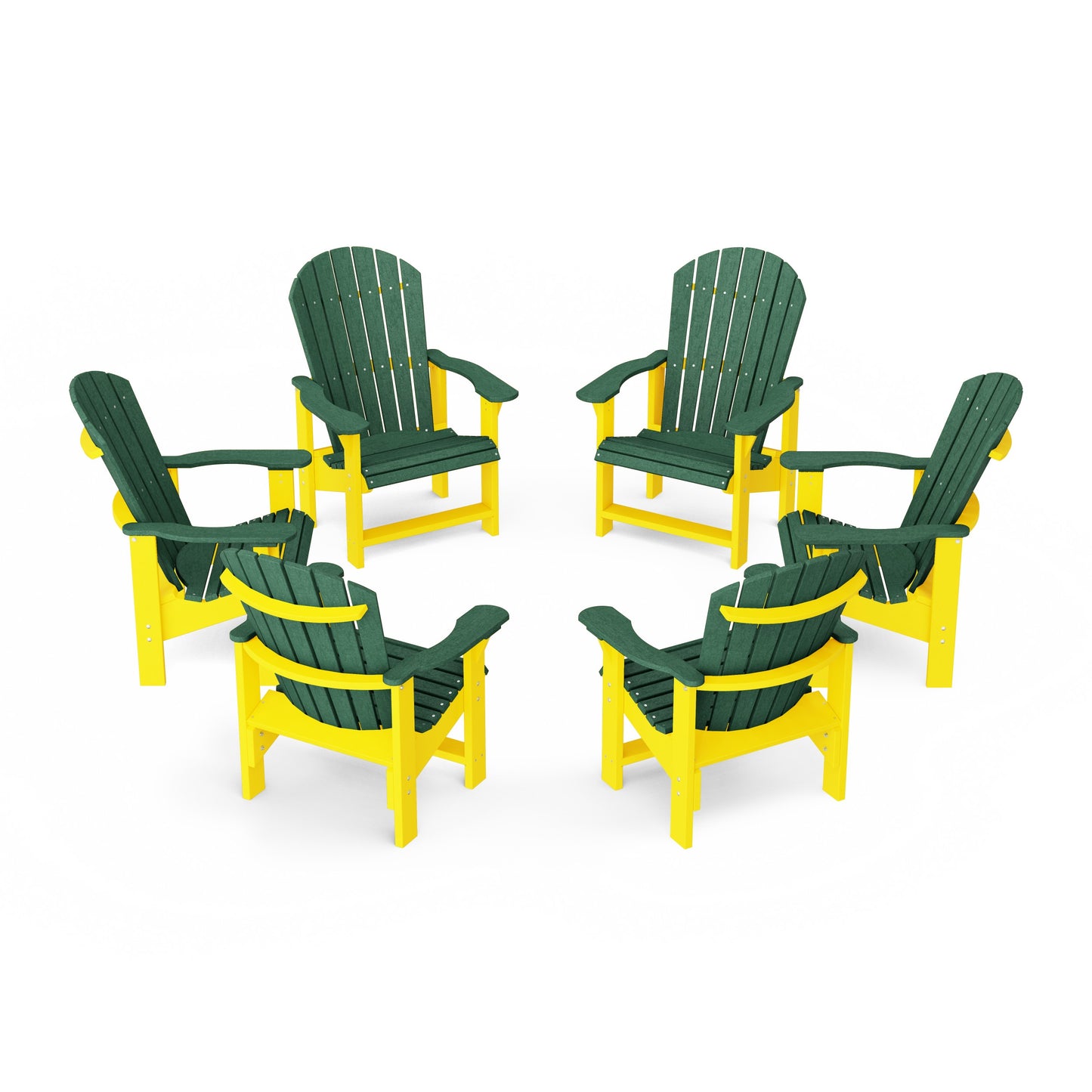 Heritage Upright Adirondack Chairs Set of 6