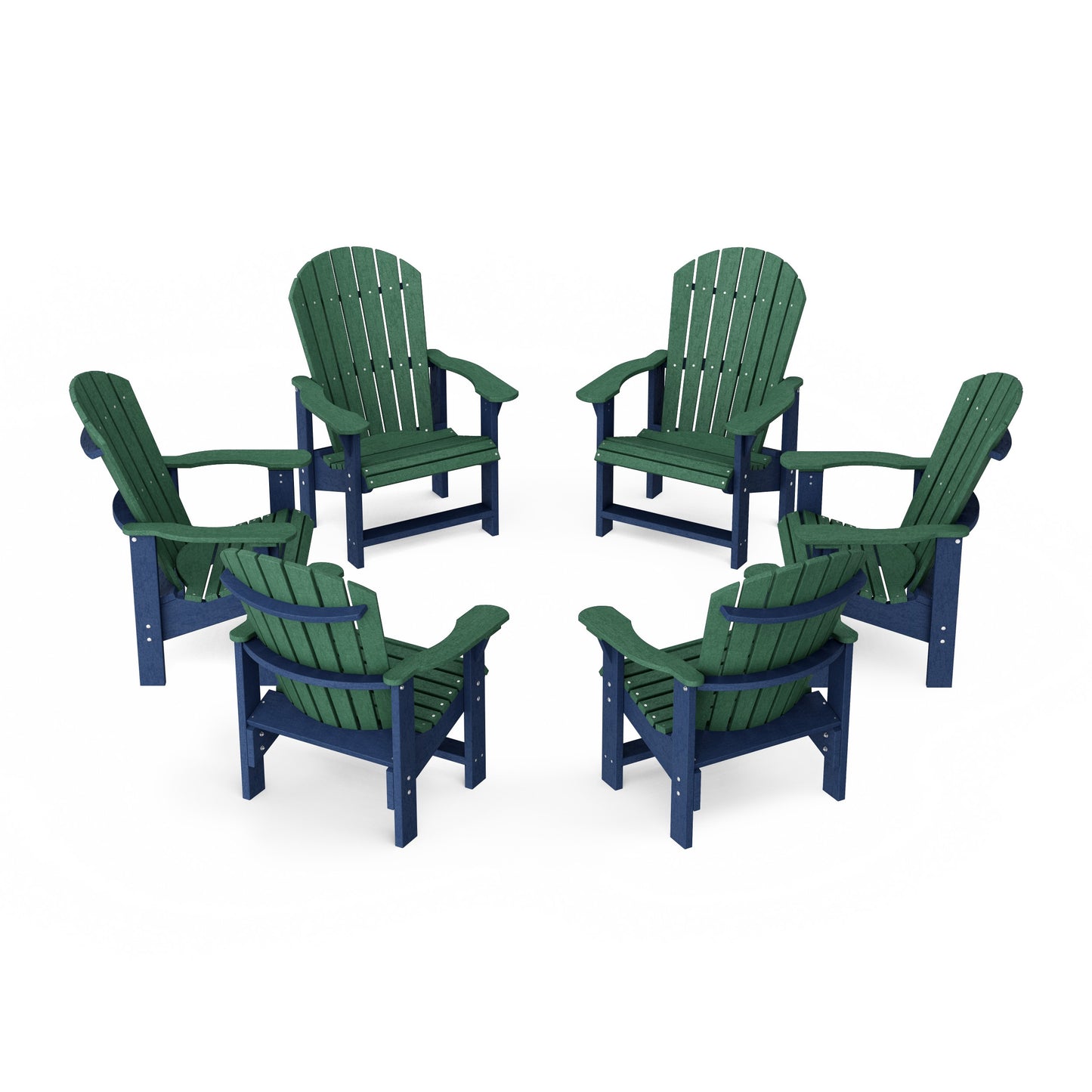 Heritage Upright Adirondack Chairs Set of 6