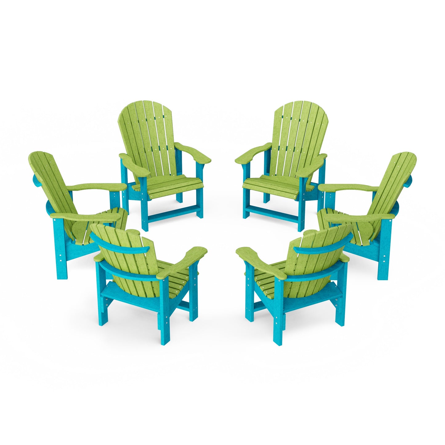 Heritage Upright Adirondack Chairs Set of 6