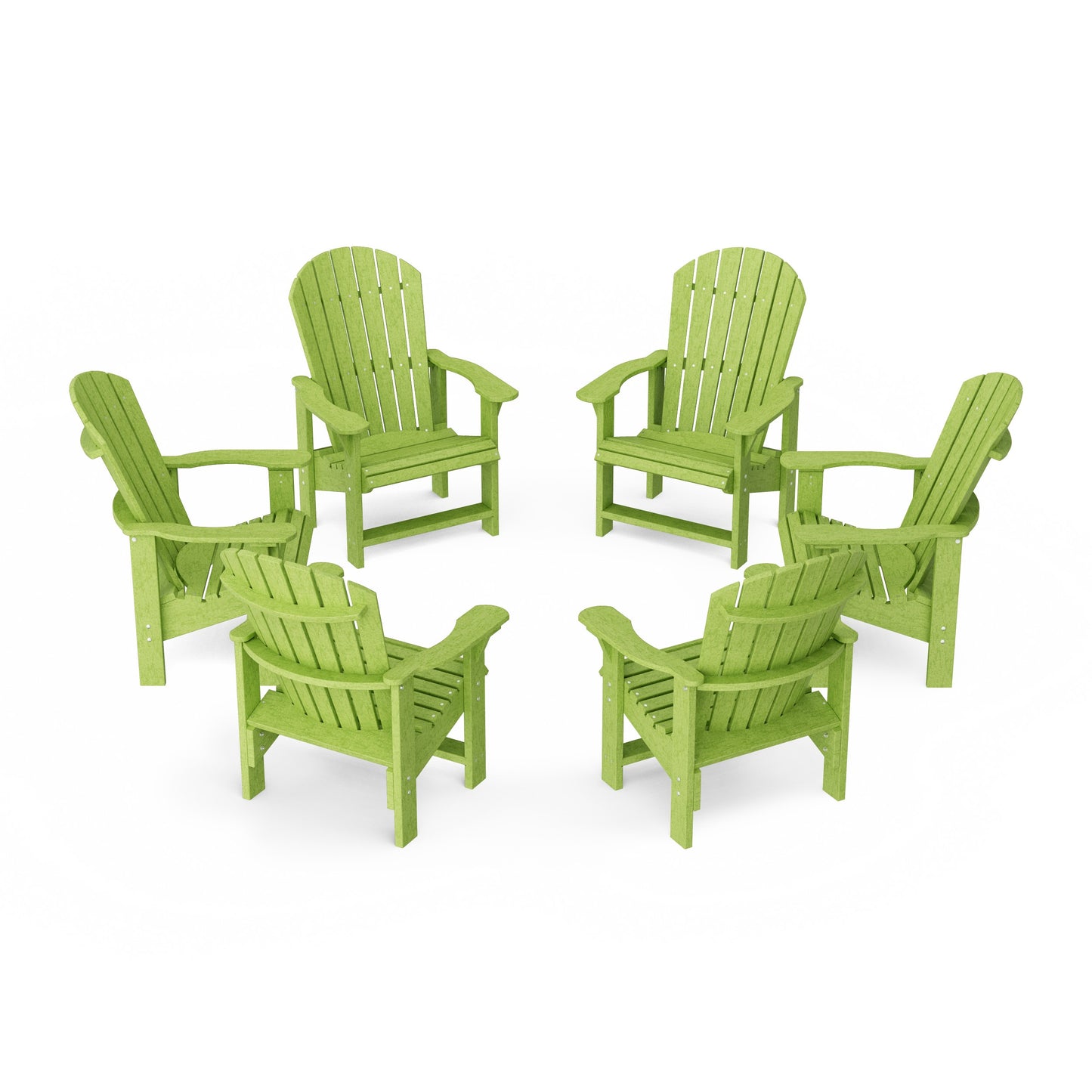 Heritage Upright Adirondack Chairs Set of 6