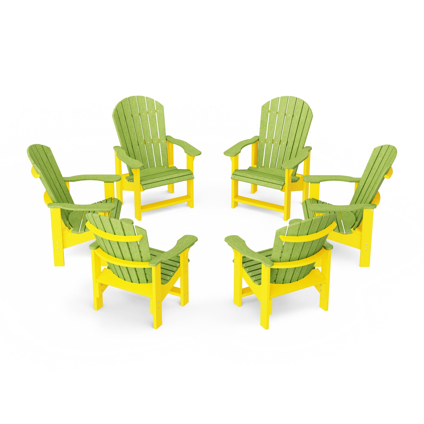 Heritage Upright Adirondack Chairs Set of 6