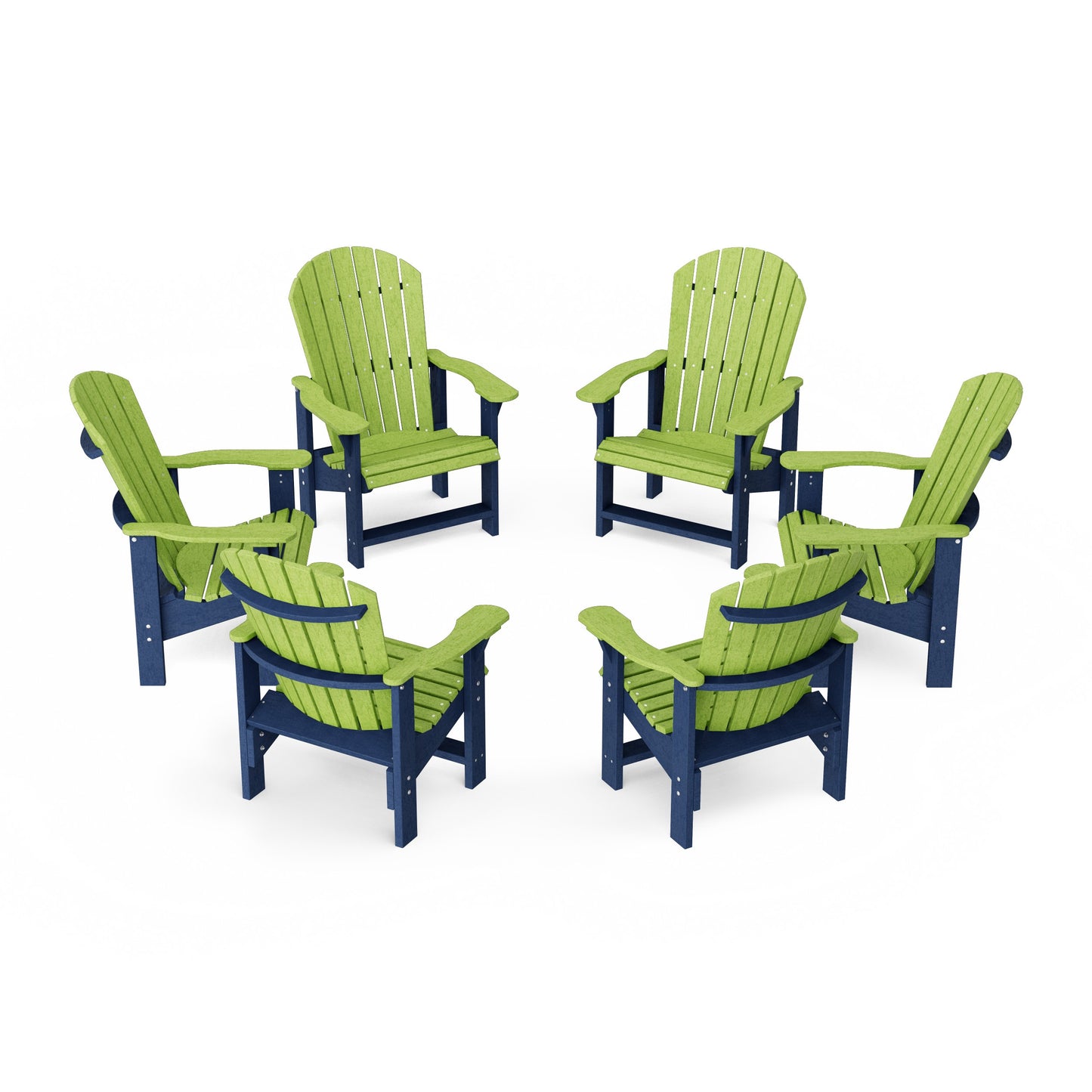 Heritage Upright Adirondack Chairs Set of 6