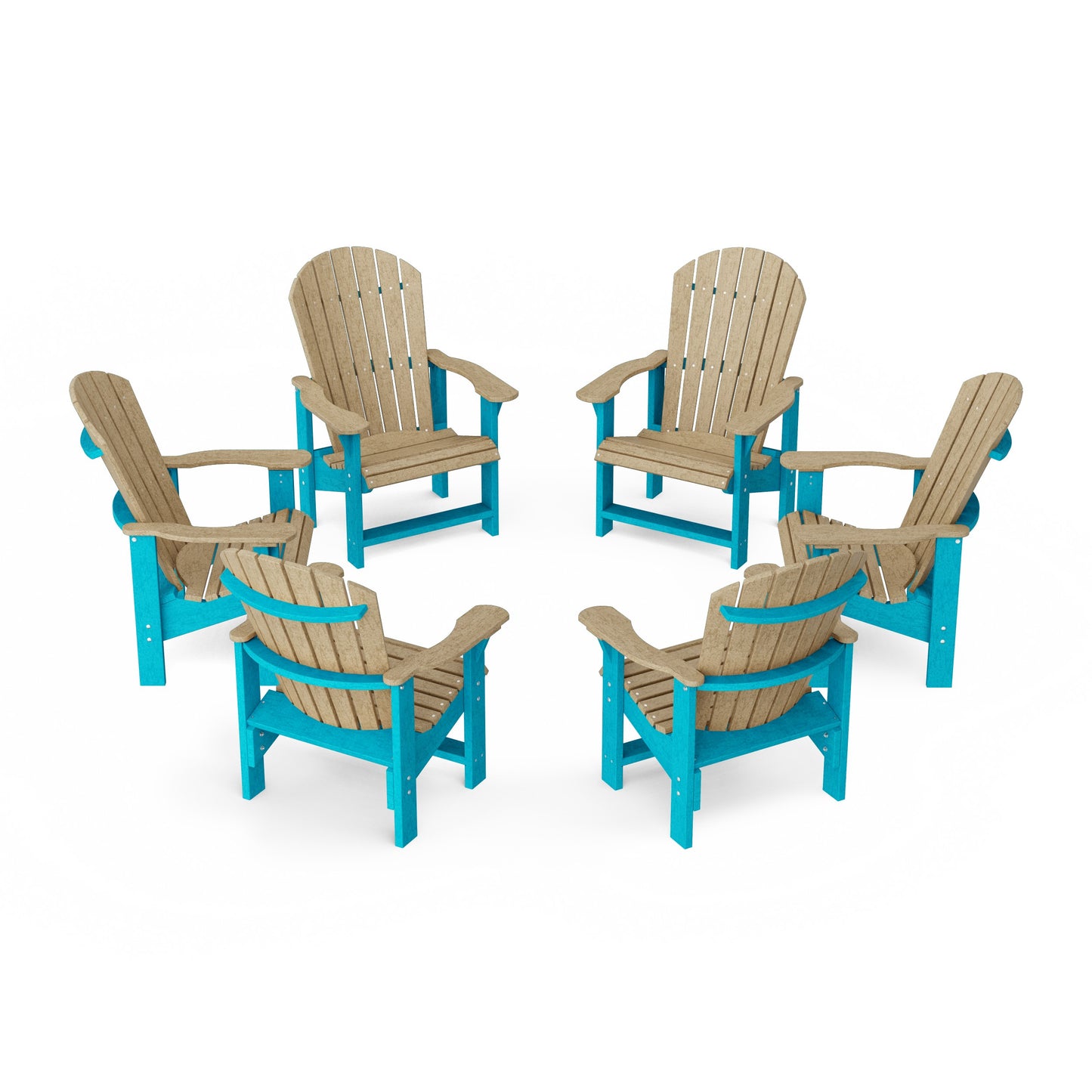 Heritage Upright Adirondack Chairs Set of 6