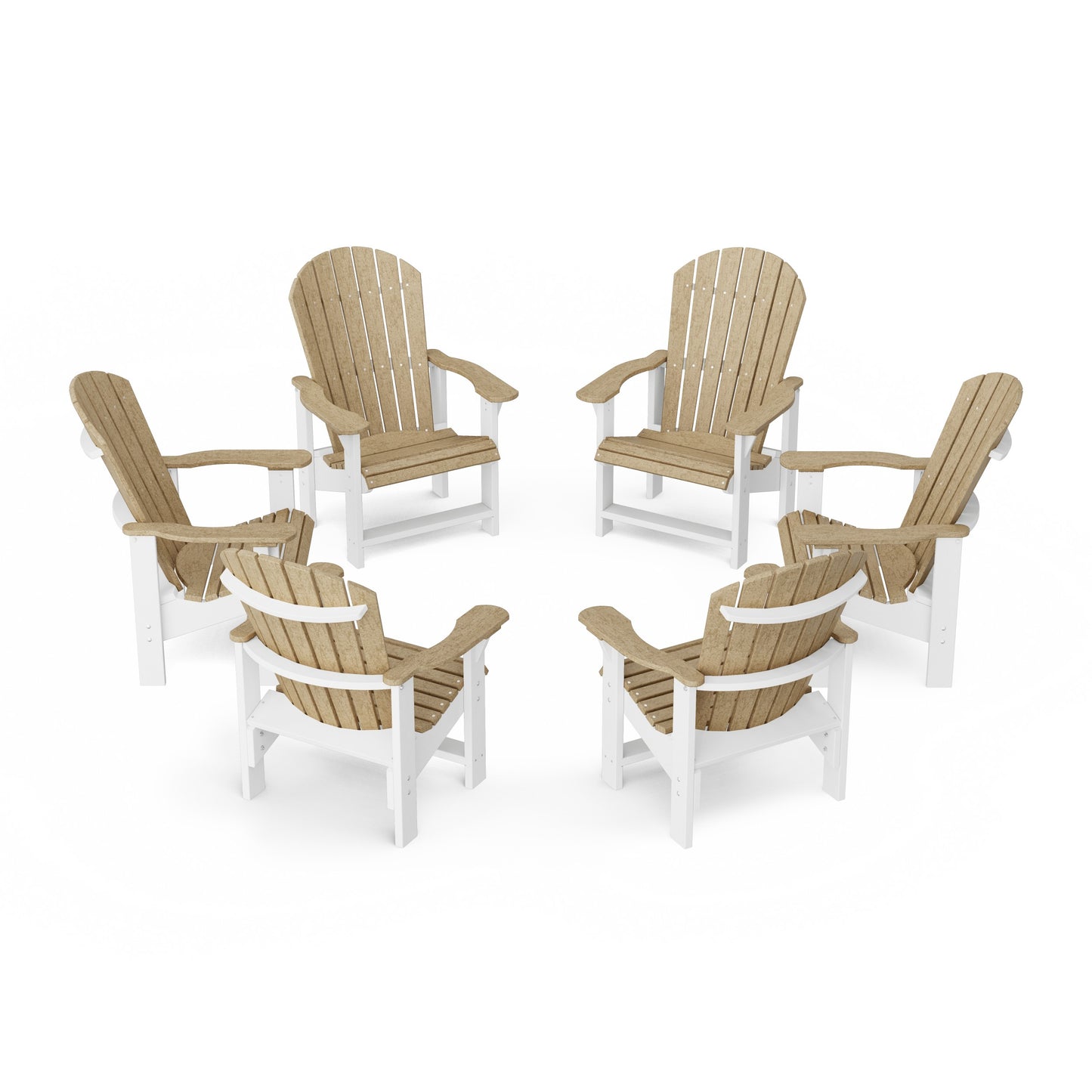Heritage Upright Adirondack Chairs Set of 6