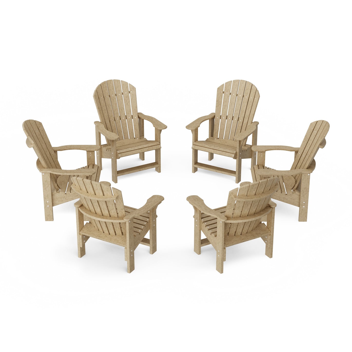 Heritage Upright Adirondack Chairs Set of 6