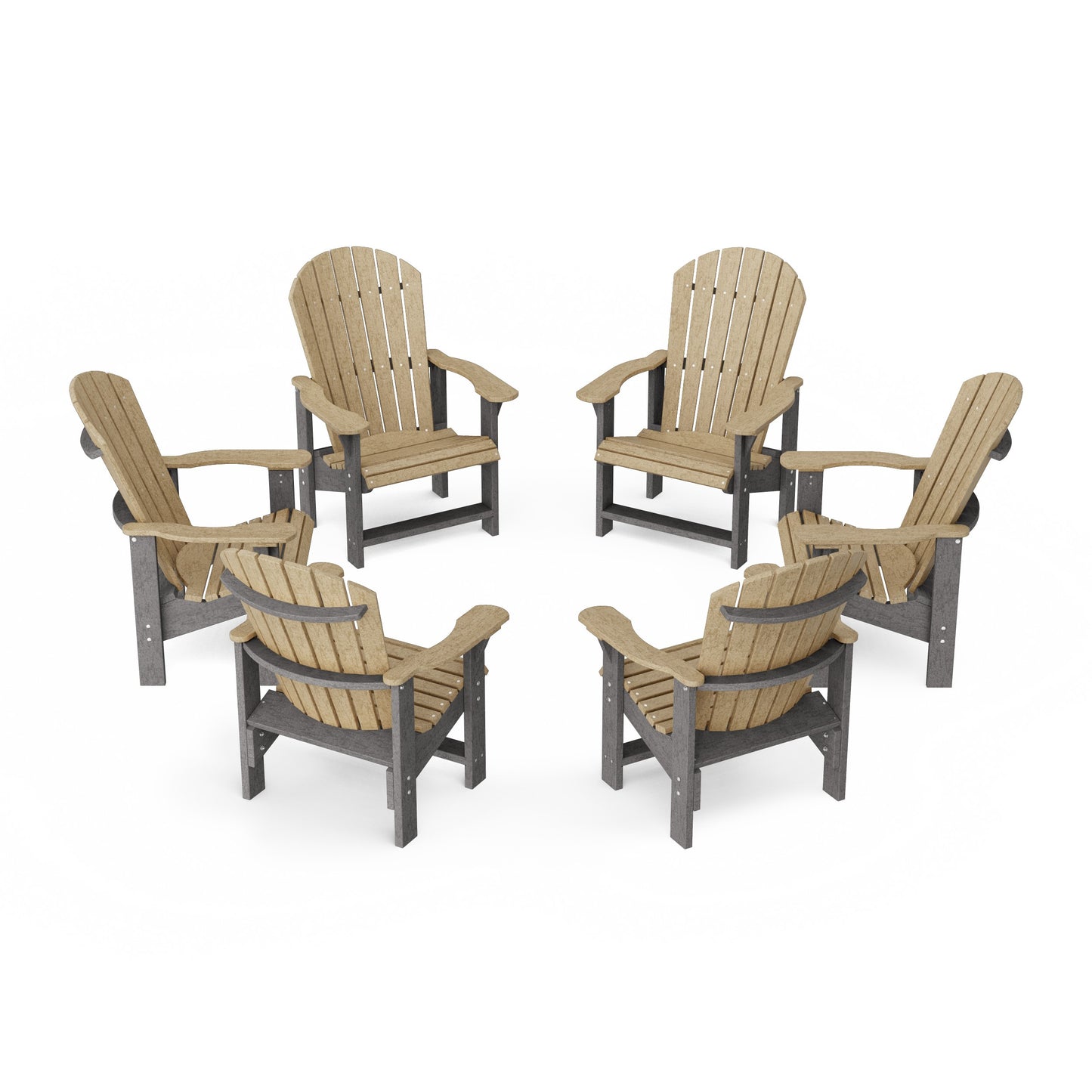 Heritage Upright Adirondack Chairs Set of 6