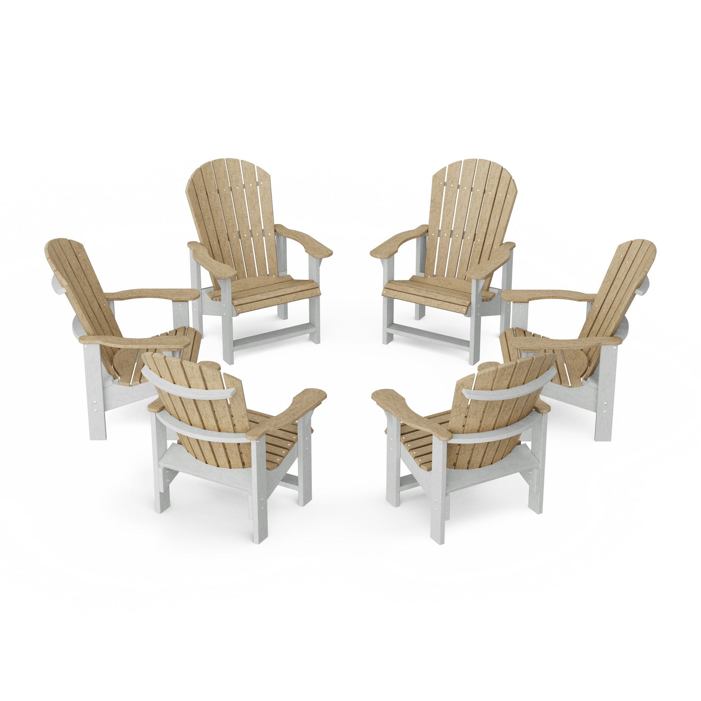 Heritage Upright Adirondack Chairs Set of 6