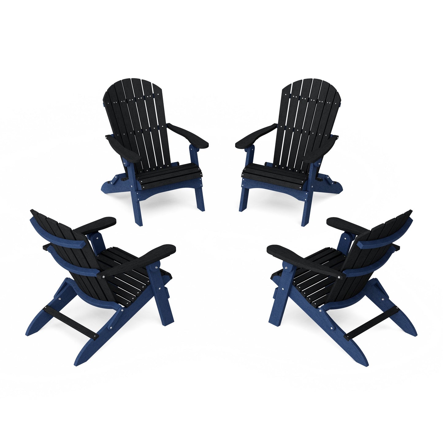 Heritage Folding Adirondack Chairs Set of 4