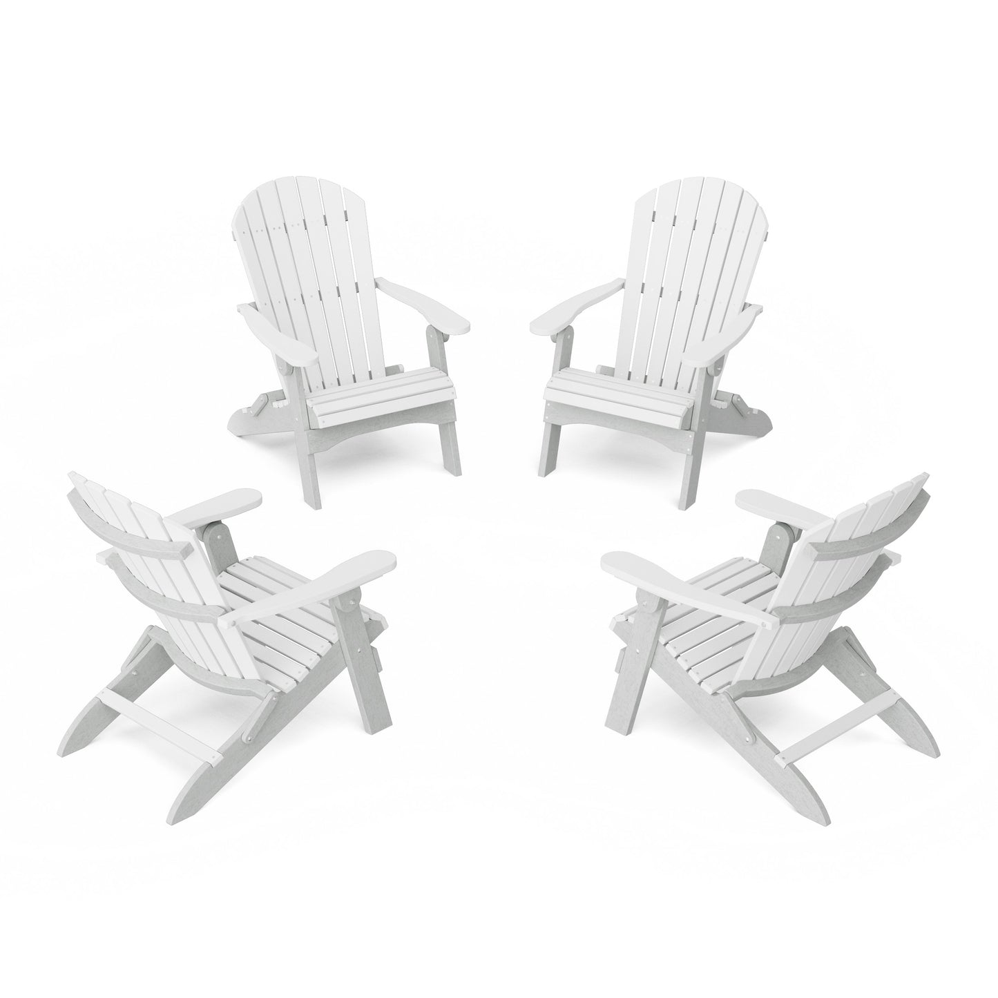 Heritage Folding Adirondack Chairs Set of 4