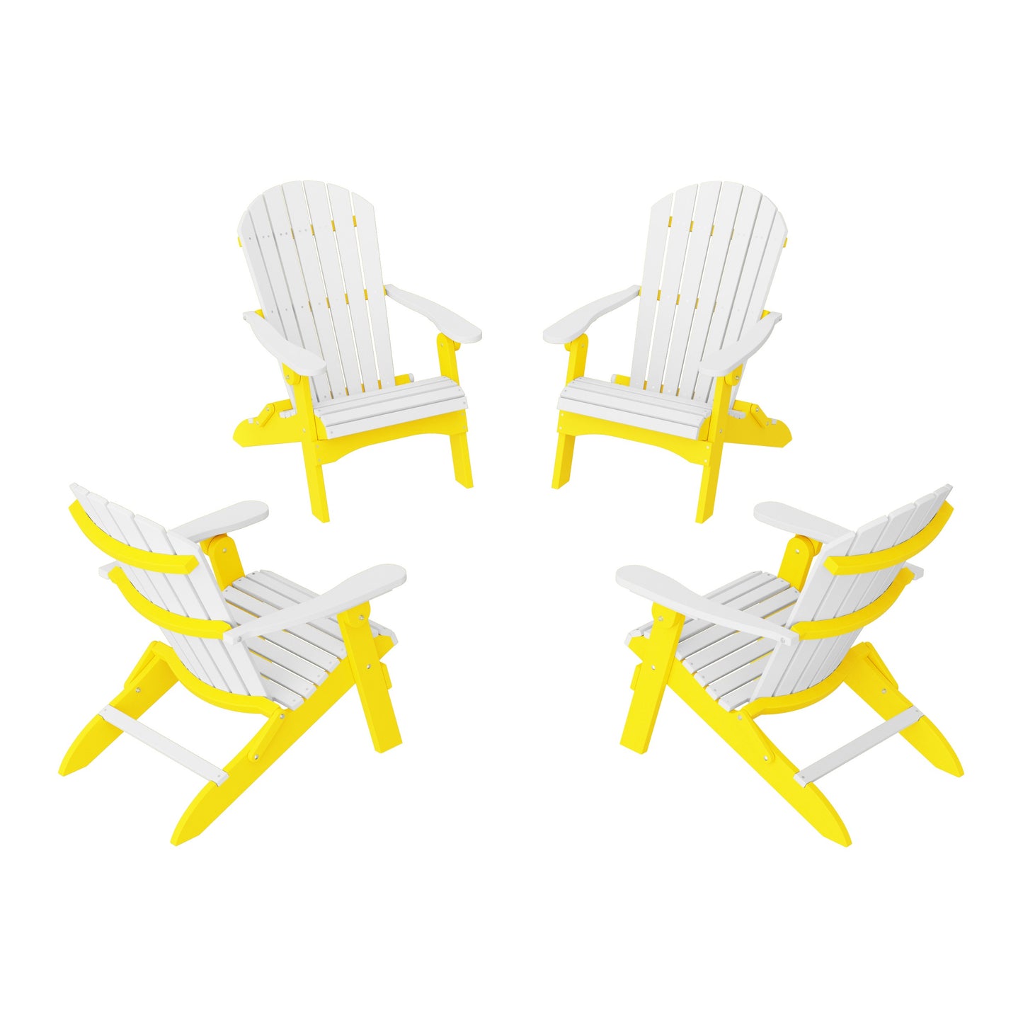 Heritage Folding Adirondack Chairs Set of 4
