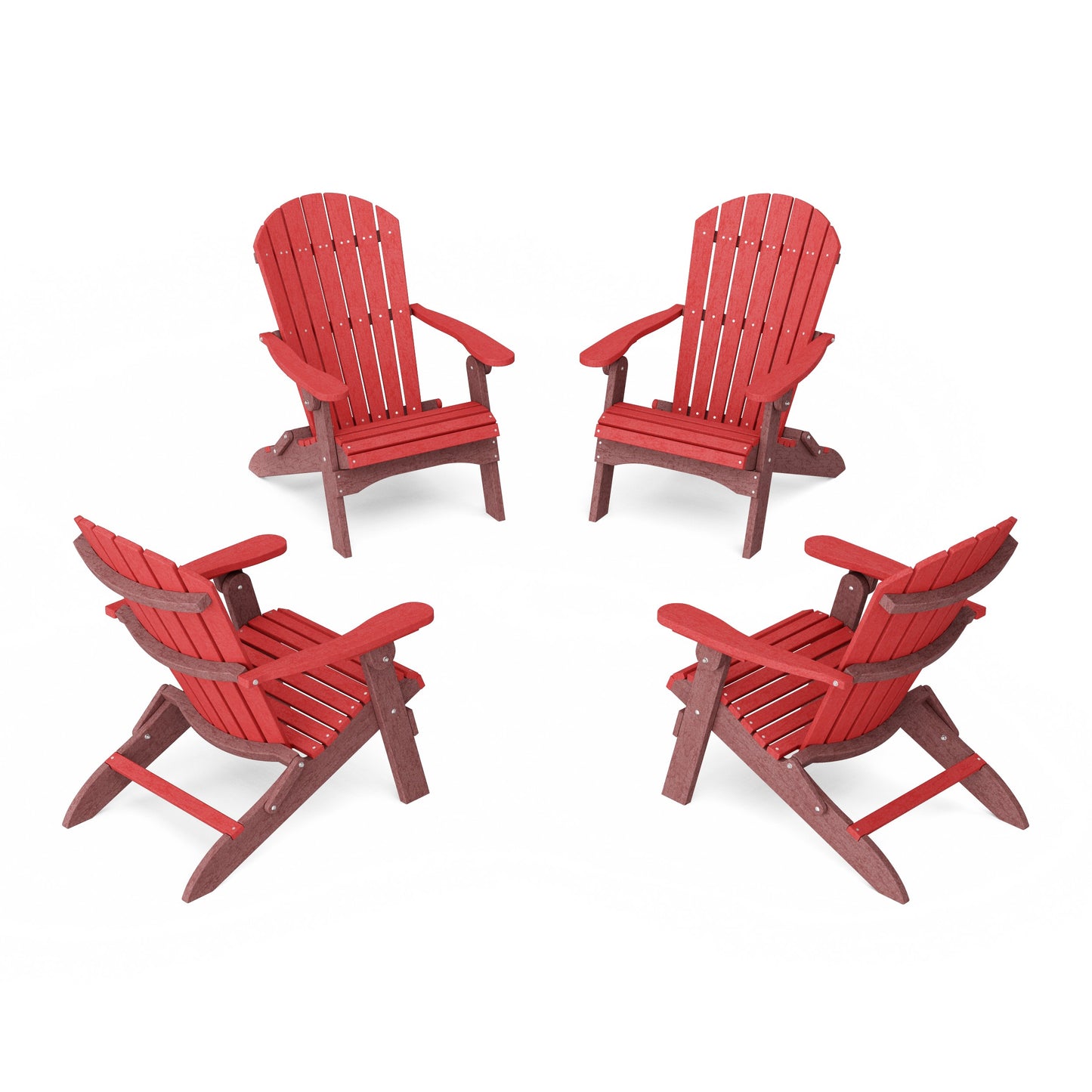 Heritage Folding Adirondack Chairs Set of 4