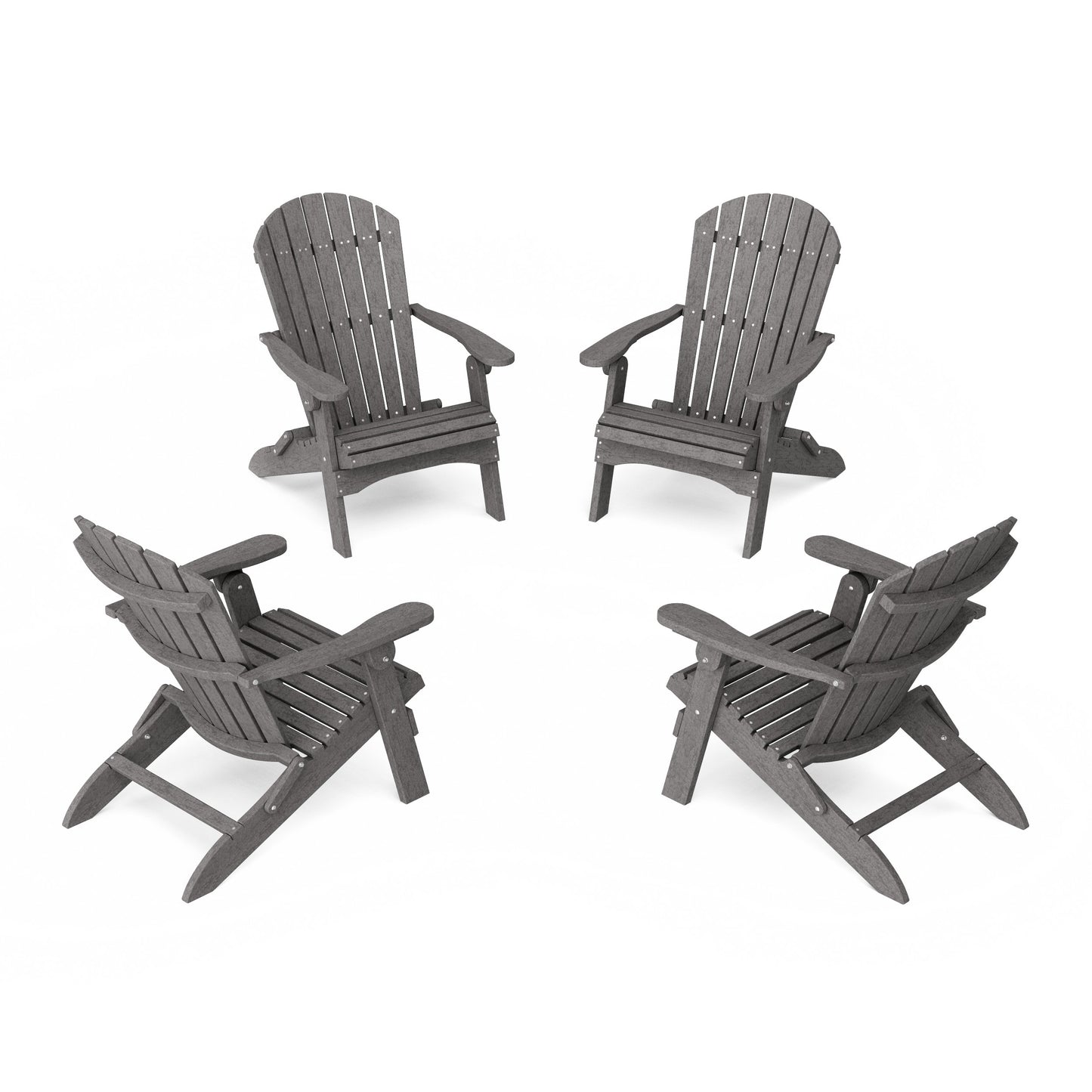 Heritage Folding Adirondack Chairs Set of 4