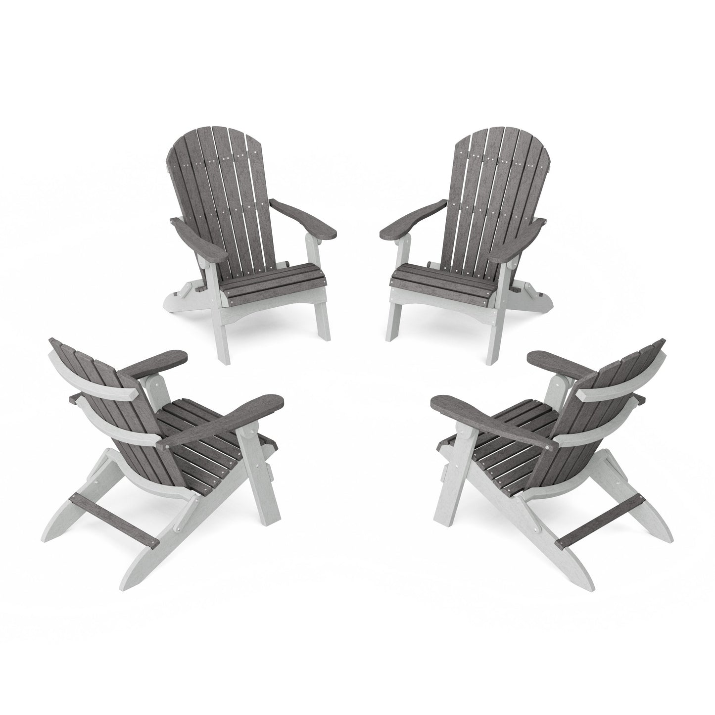 Heritage Folding Adirondack Chairs Set of 4