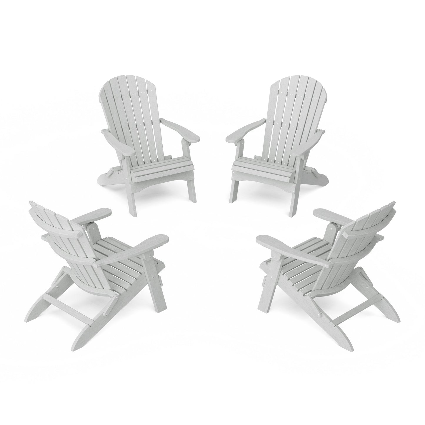 Heritage Folding Adirondack Chairs Set of 4