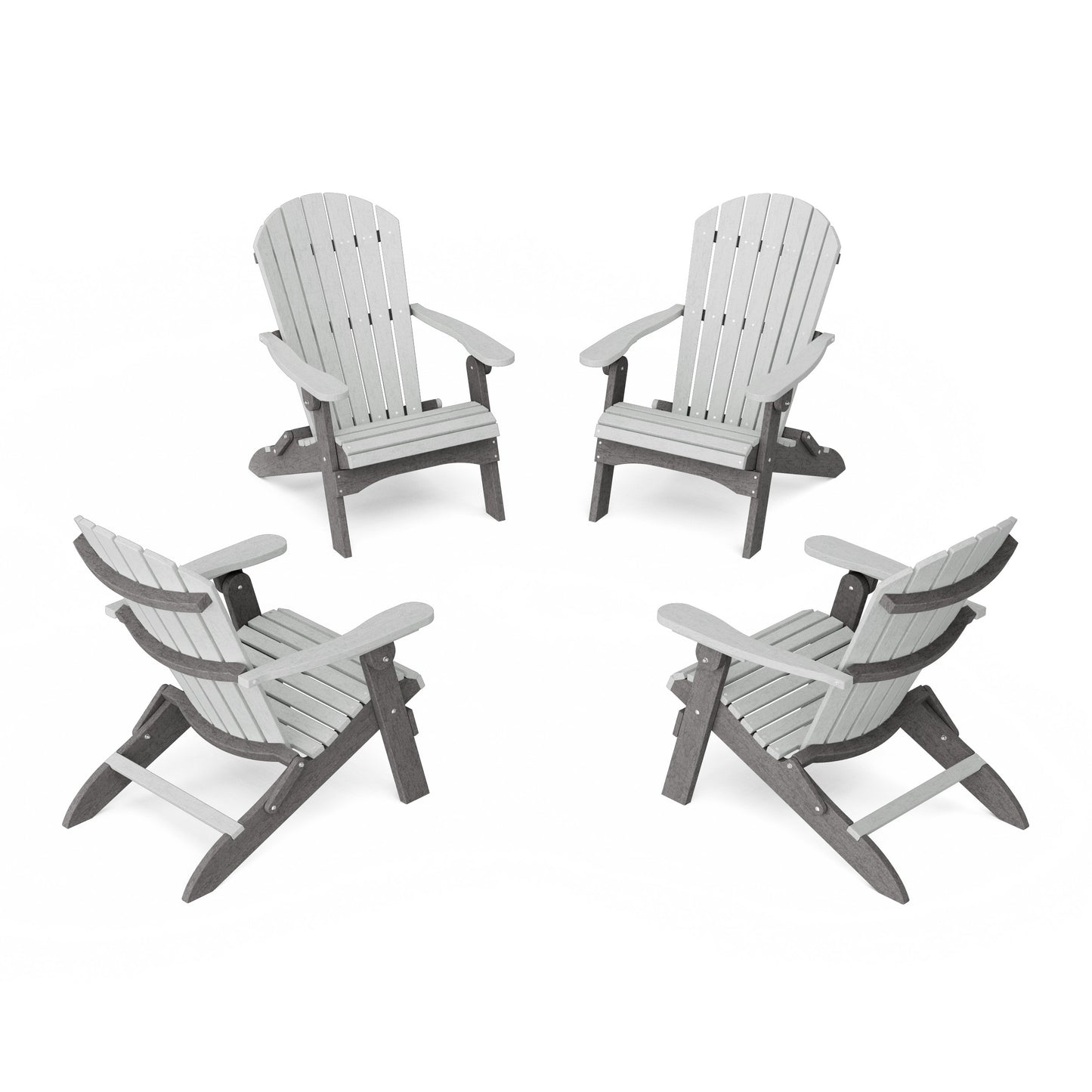 Heritage Folding Adirondack Chairs Set of 4