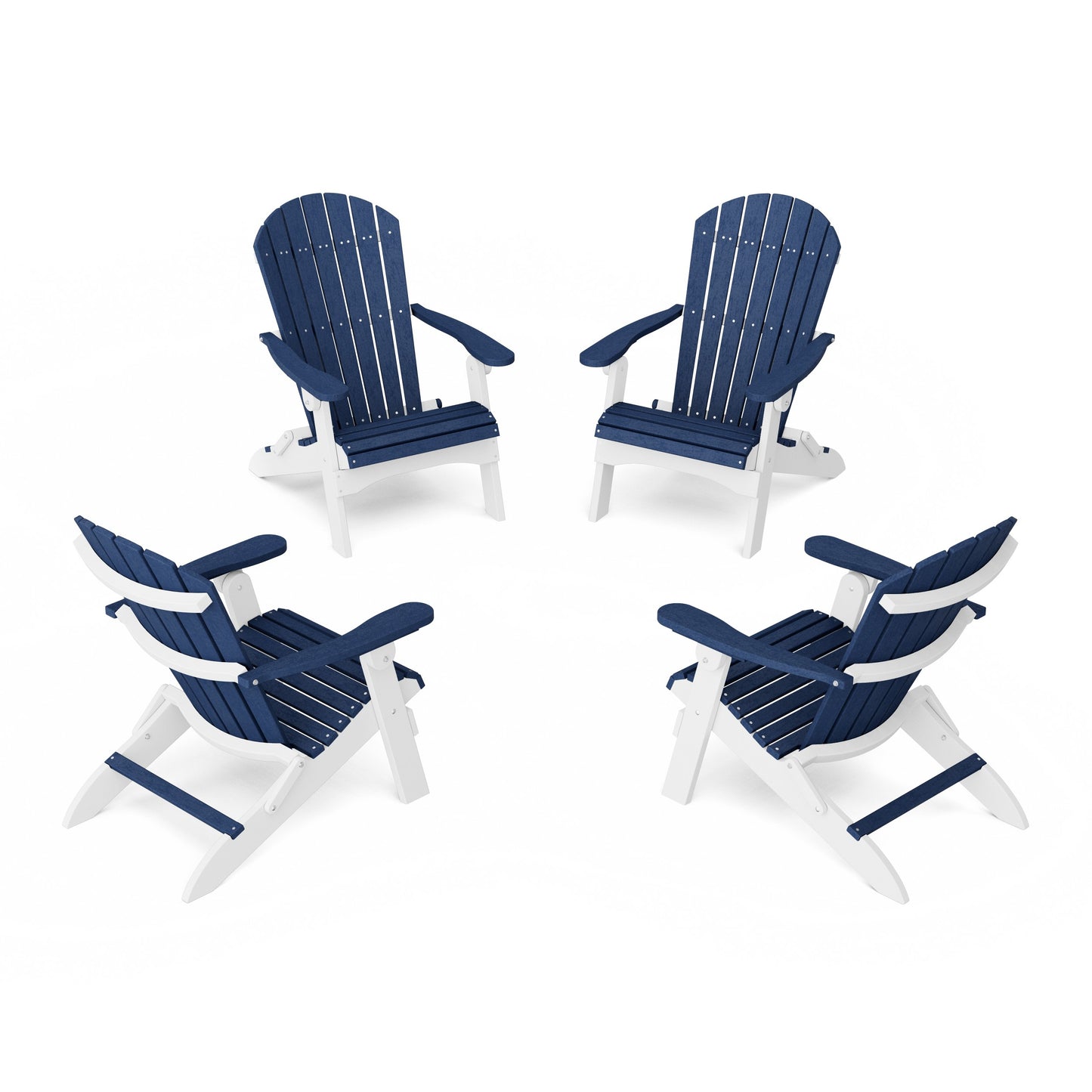 Heritage Folding Adirondack Chairs Set of 4