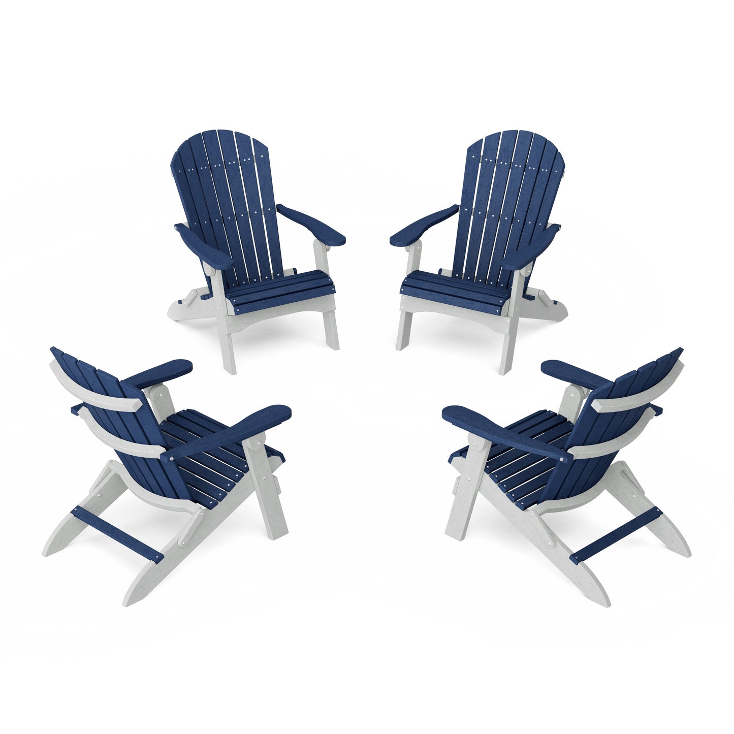 Heritage Folding Adirondack Chairs Set of 4