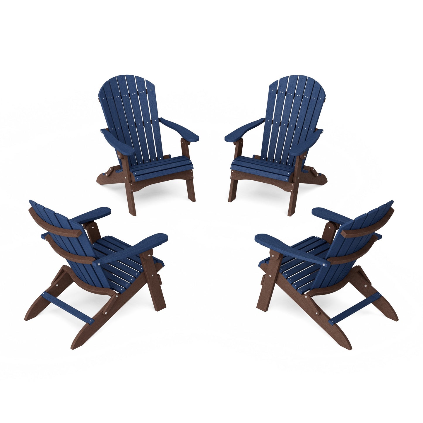 Heritage Folding Adirondack Chairs Set of 4