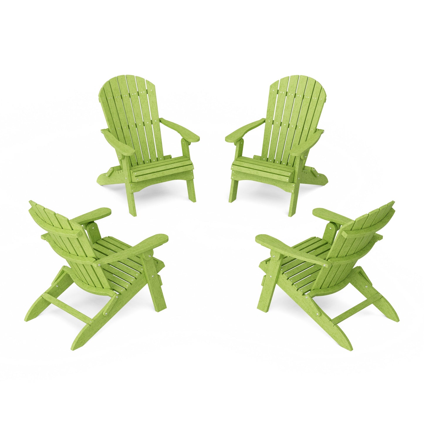 Heritage Folding Adirondack Chairs Set of 4