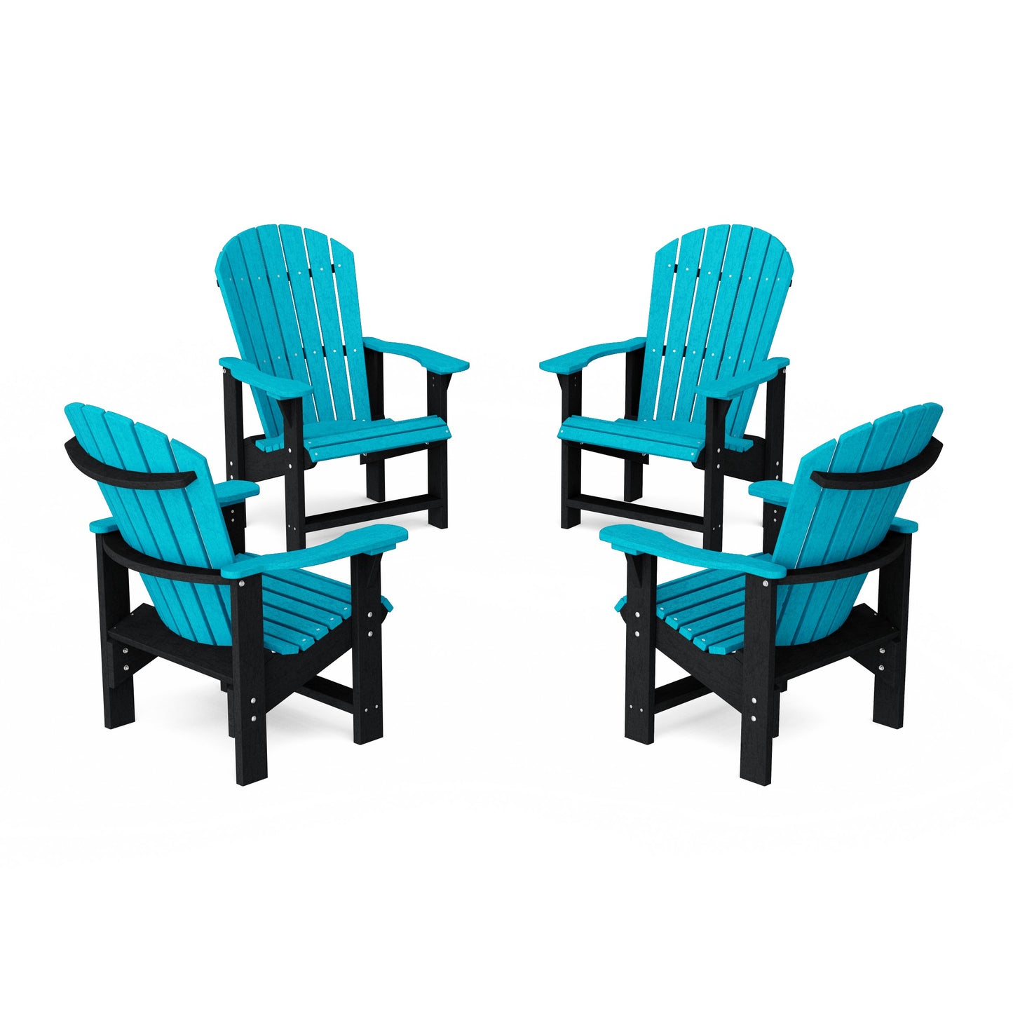 Heritage Upright Adirondack Chairs Set of 4
