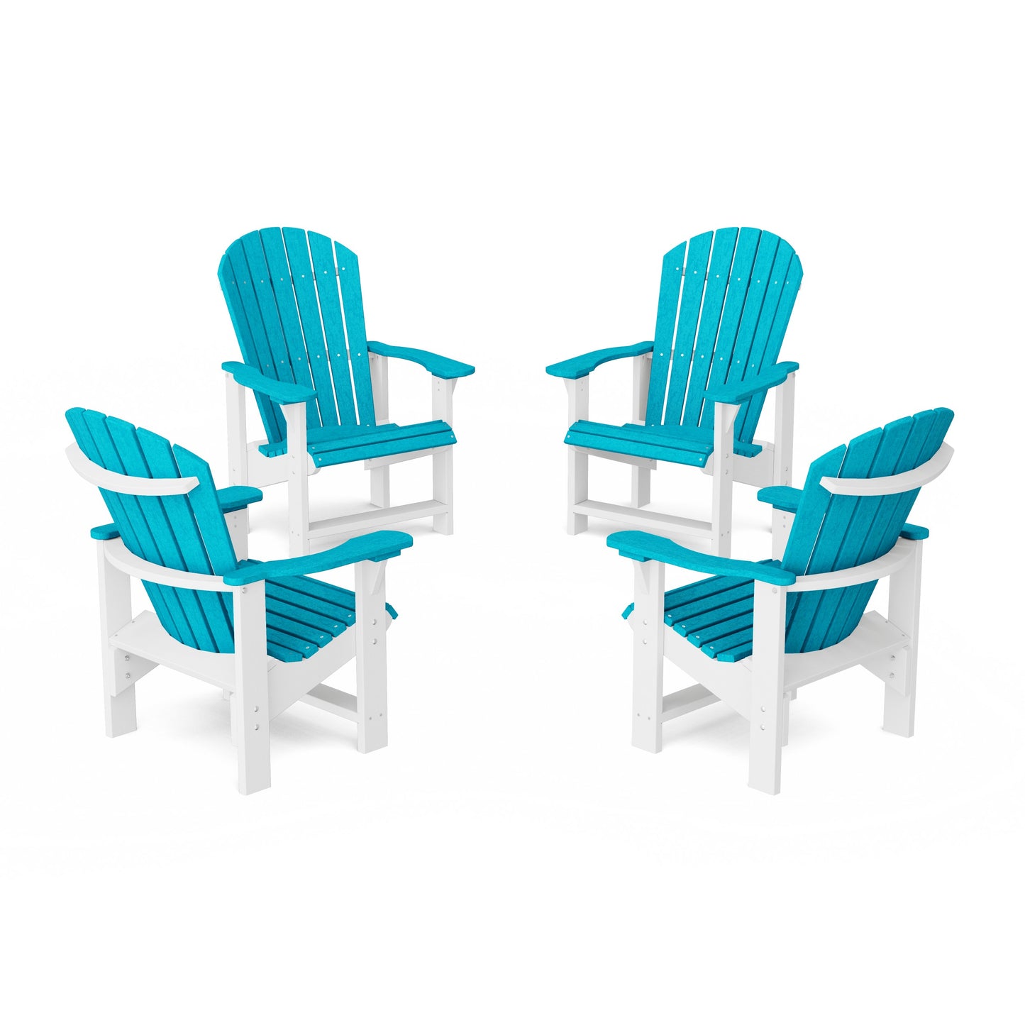 Heritage Upright Adirondack Chairs Set of 4