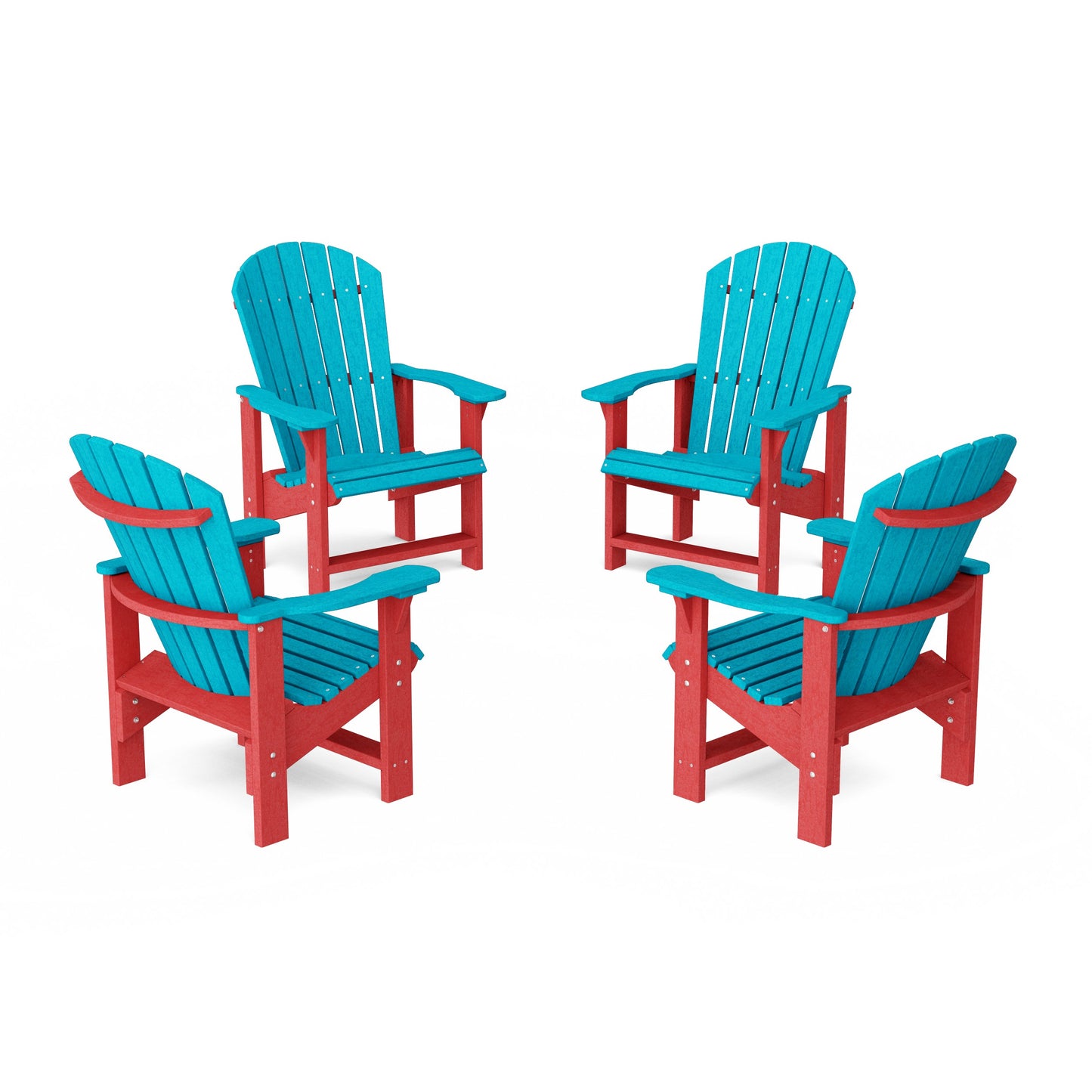 Heritage Upright Adirondack Chairs Set of 4
