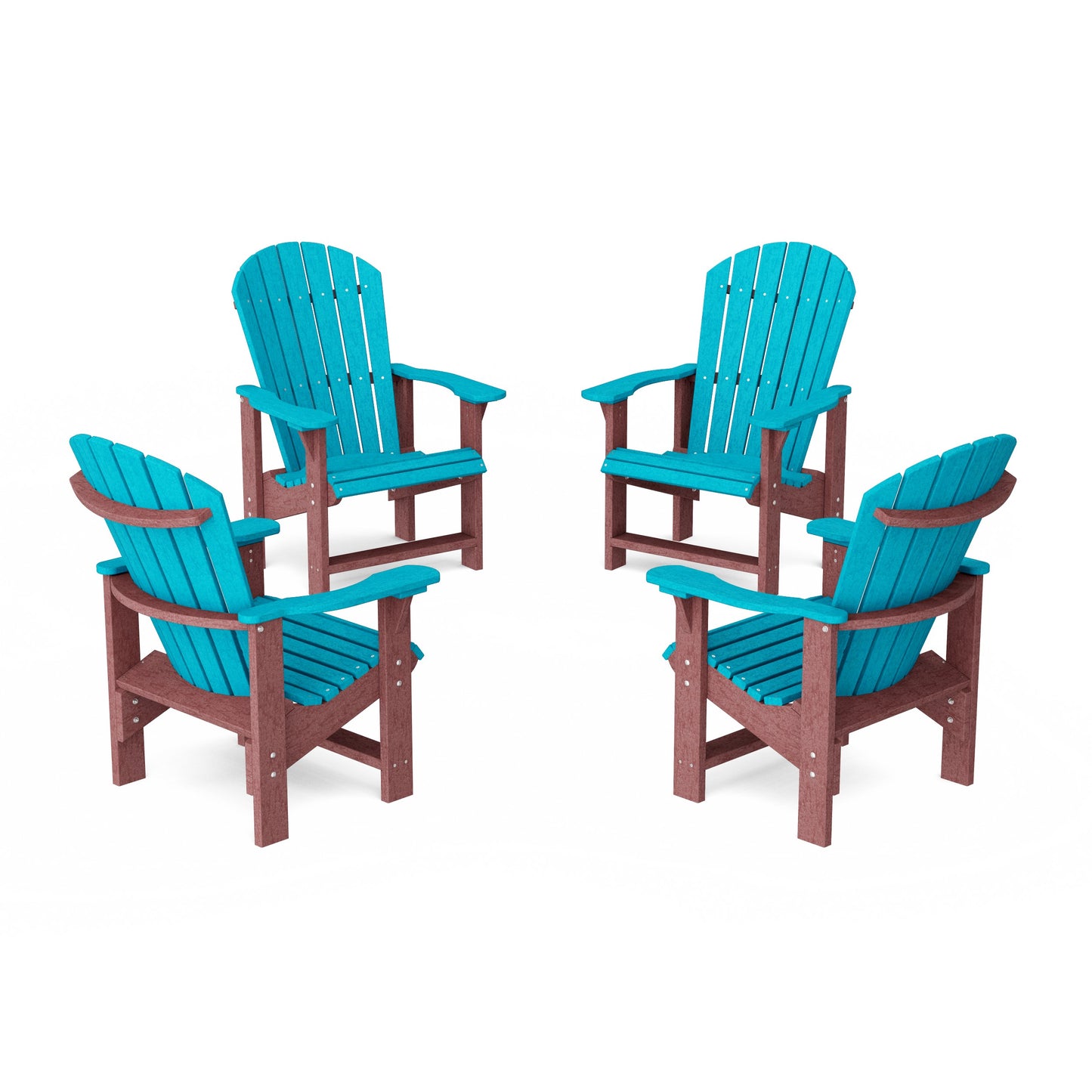 Heritage Upright Adirondack Chairs Set of 4