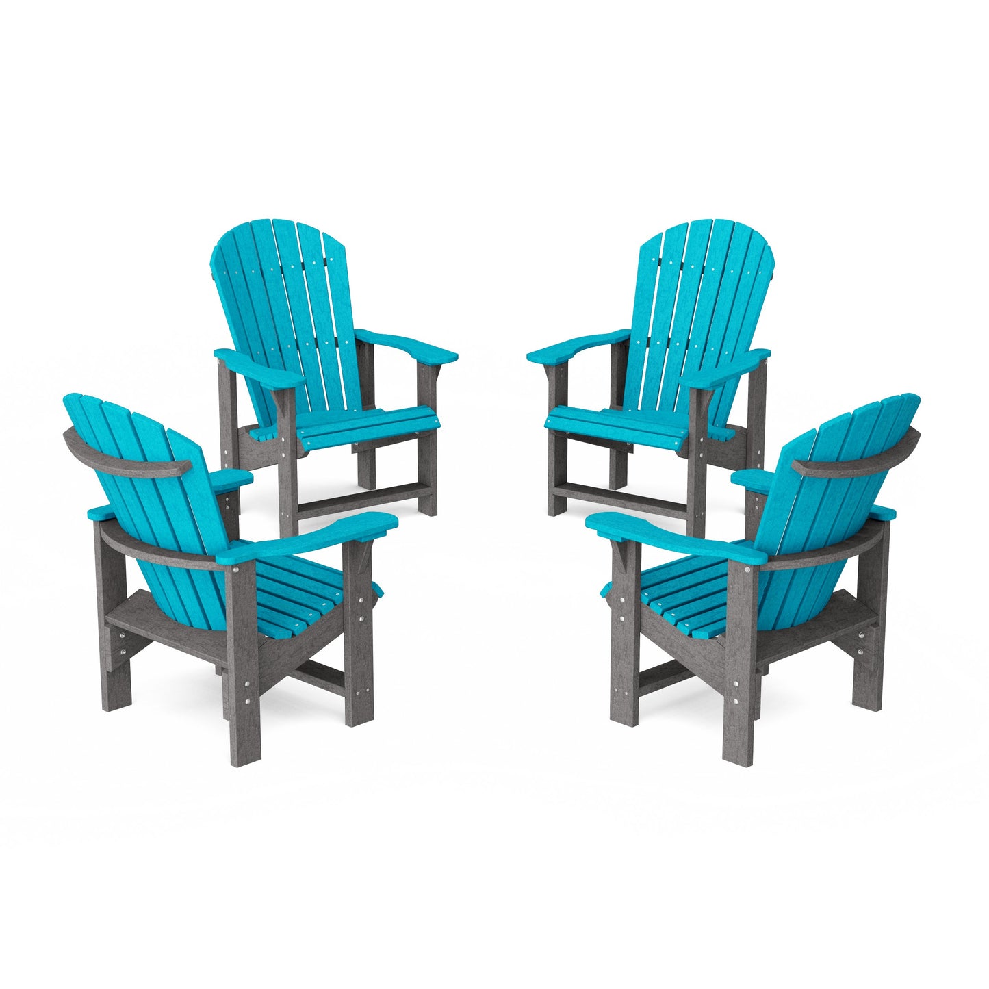 Heritage Upright Adirondack Chairs Set of 4
