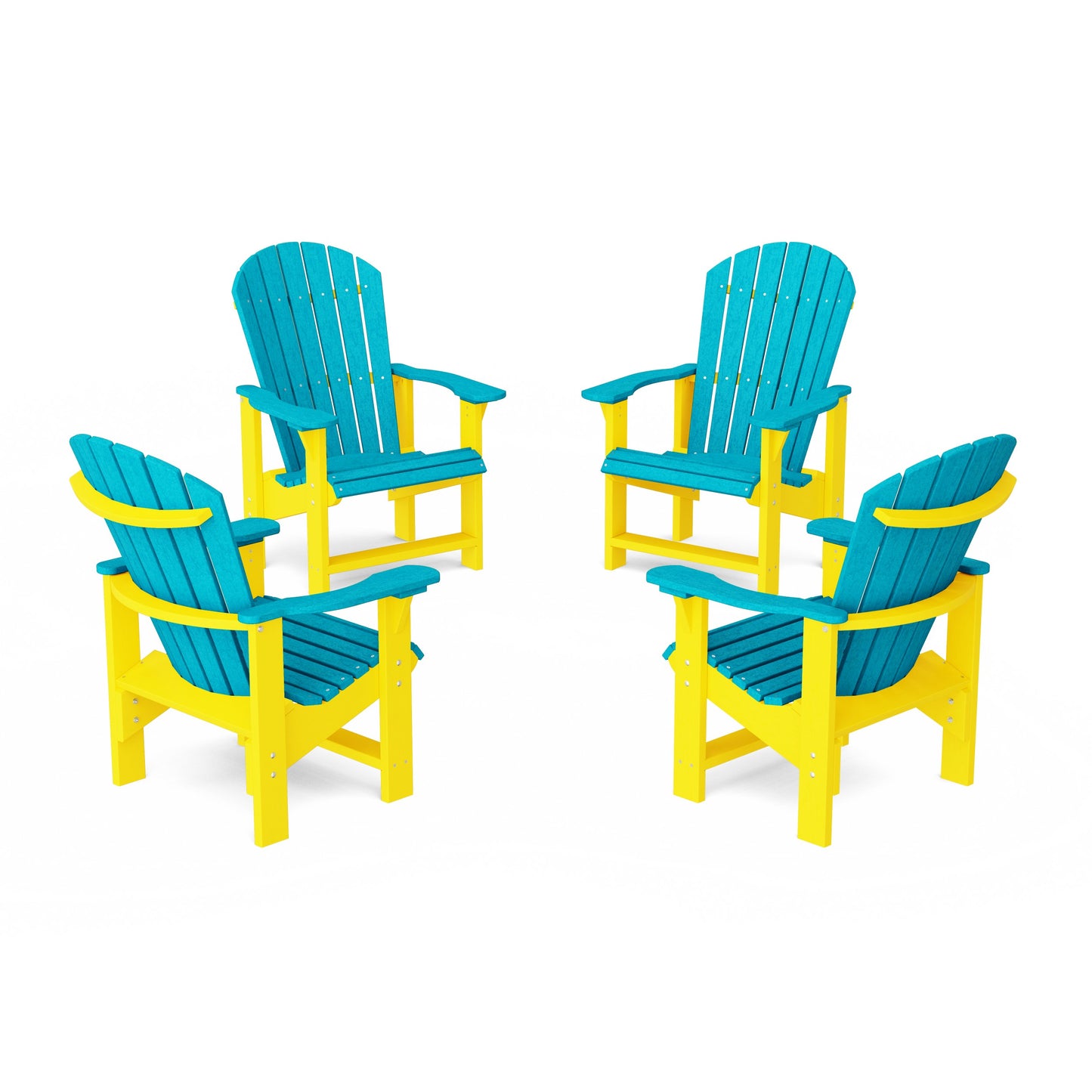 Heritage Upright Adirondack Chairs Set of 4