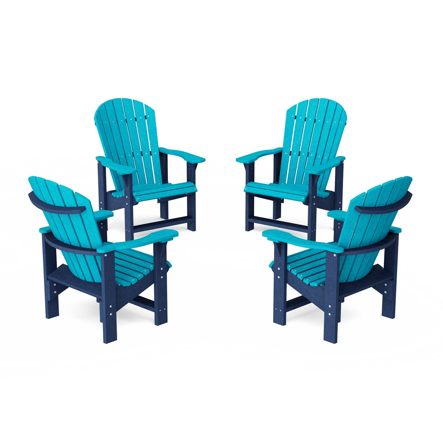 Heritage Upright Adirondack Chairs Set of 4