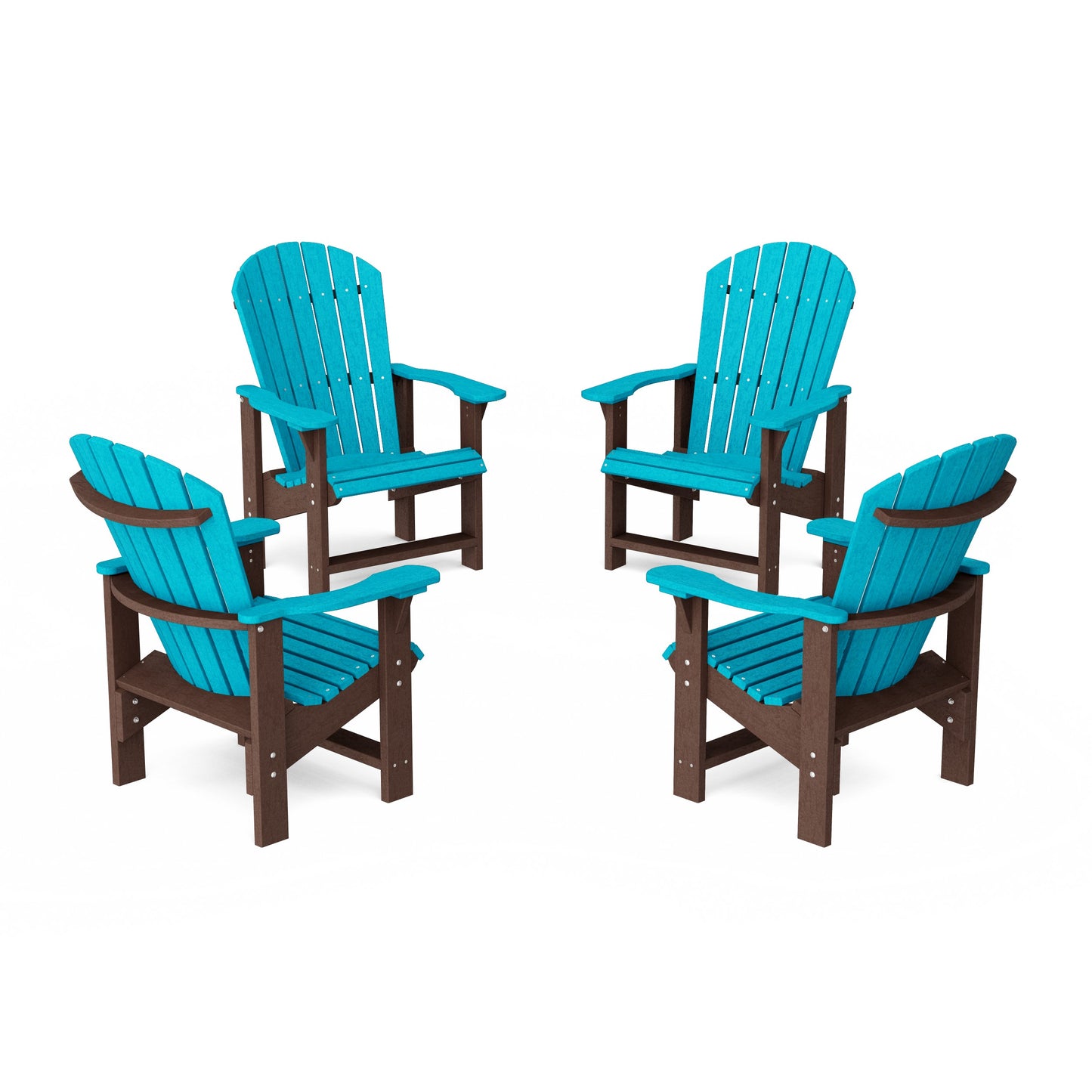 Heritage Upright Adirondack Chairs Set of 4